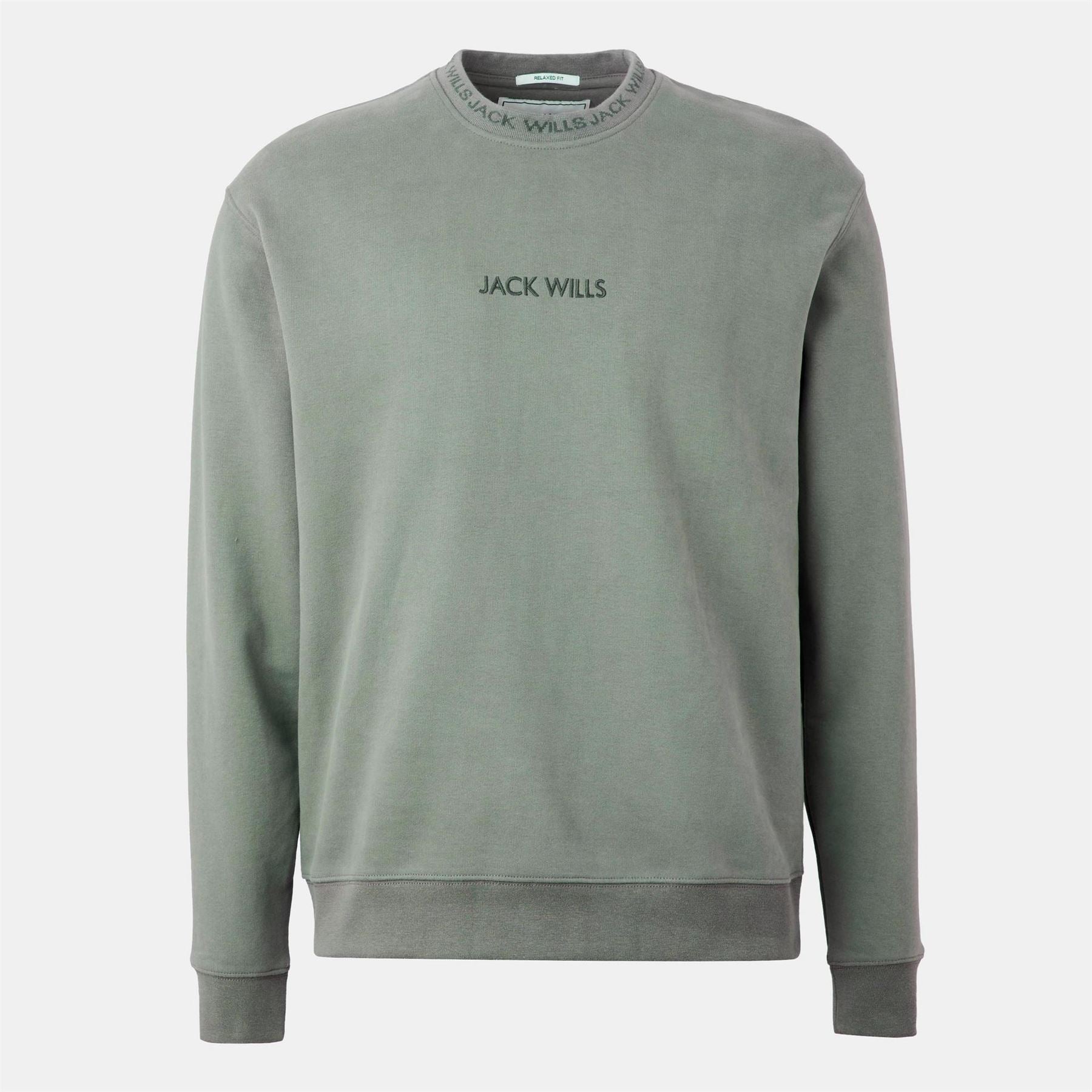 Jack Wills Mens Jacquard Crew Sweatshirt