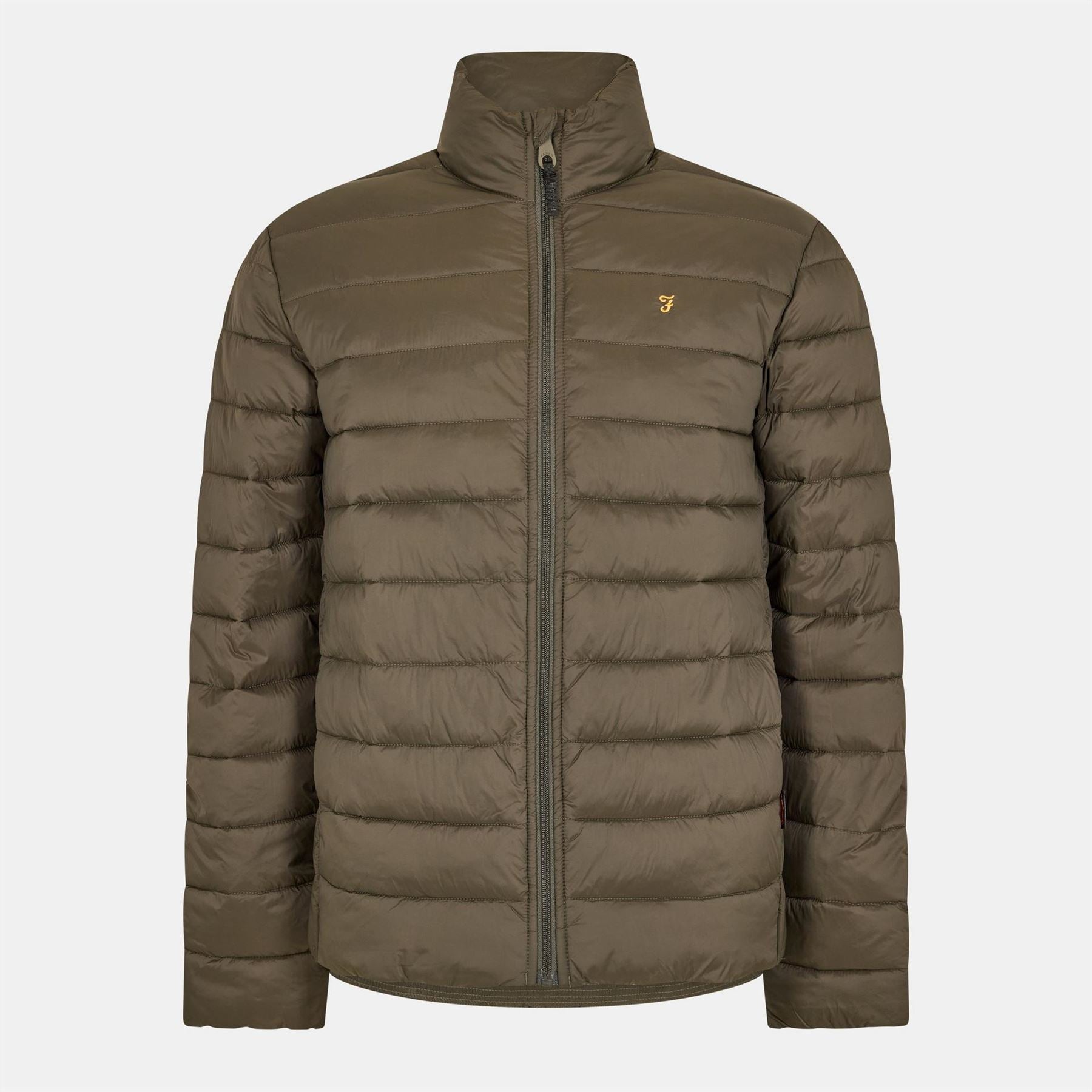 Farah Joel Solid Patterned Puffer Jacket