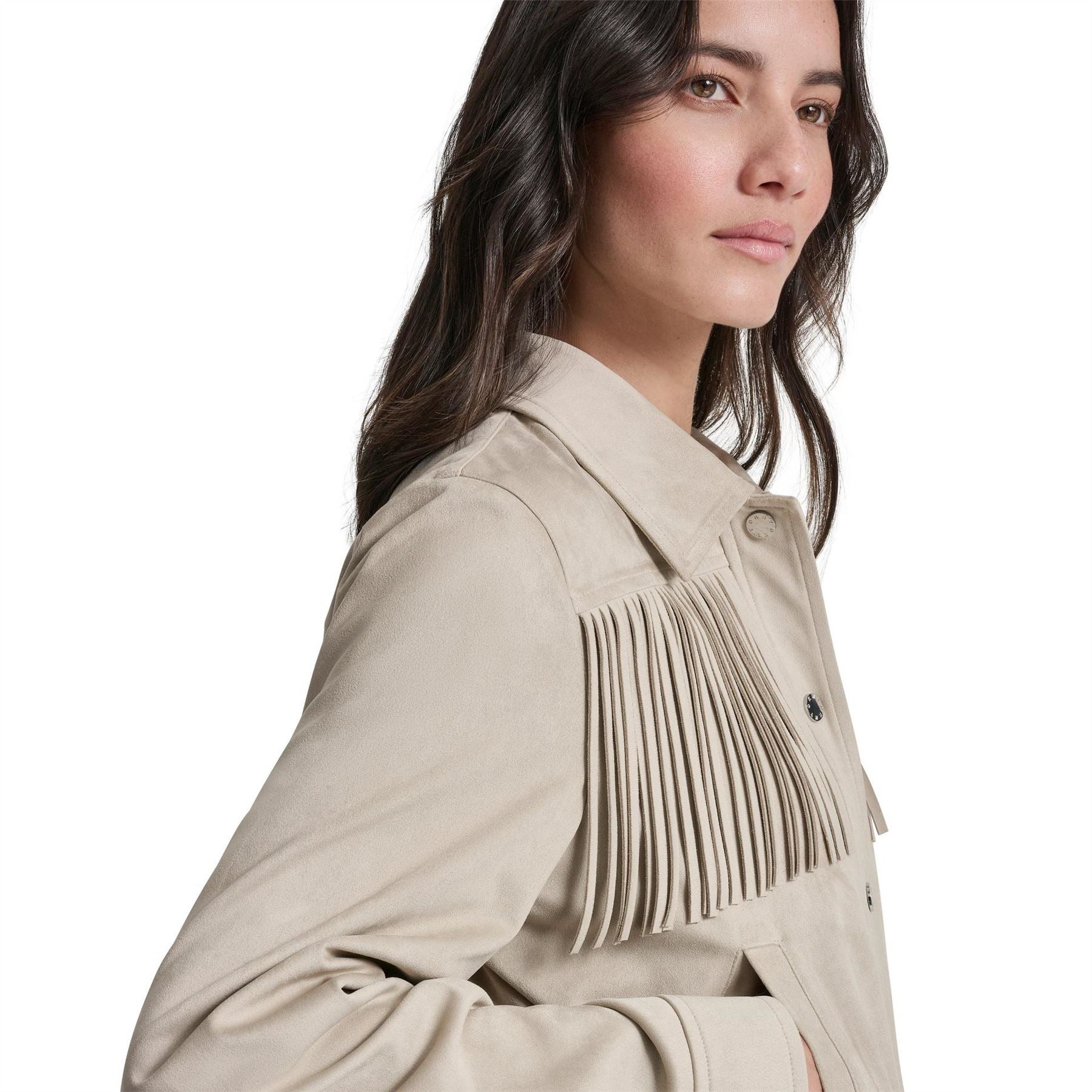 DKNY Fringe Jacket