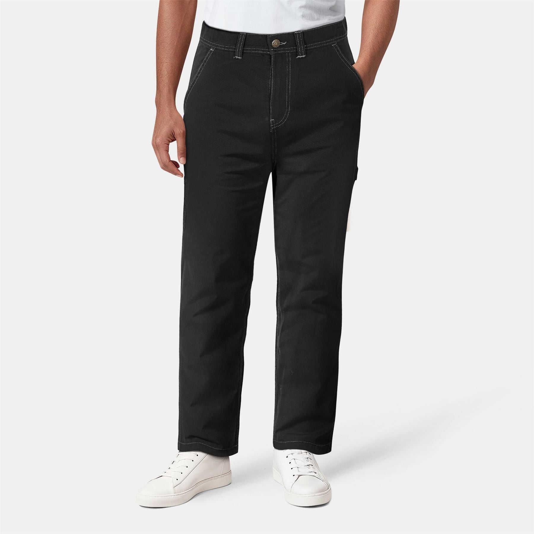 Timberland Canvasas Cargo Straight Solid Patterned Pants