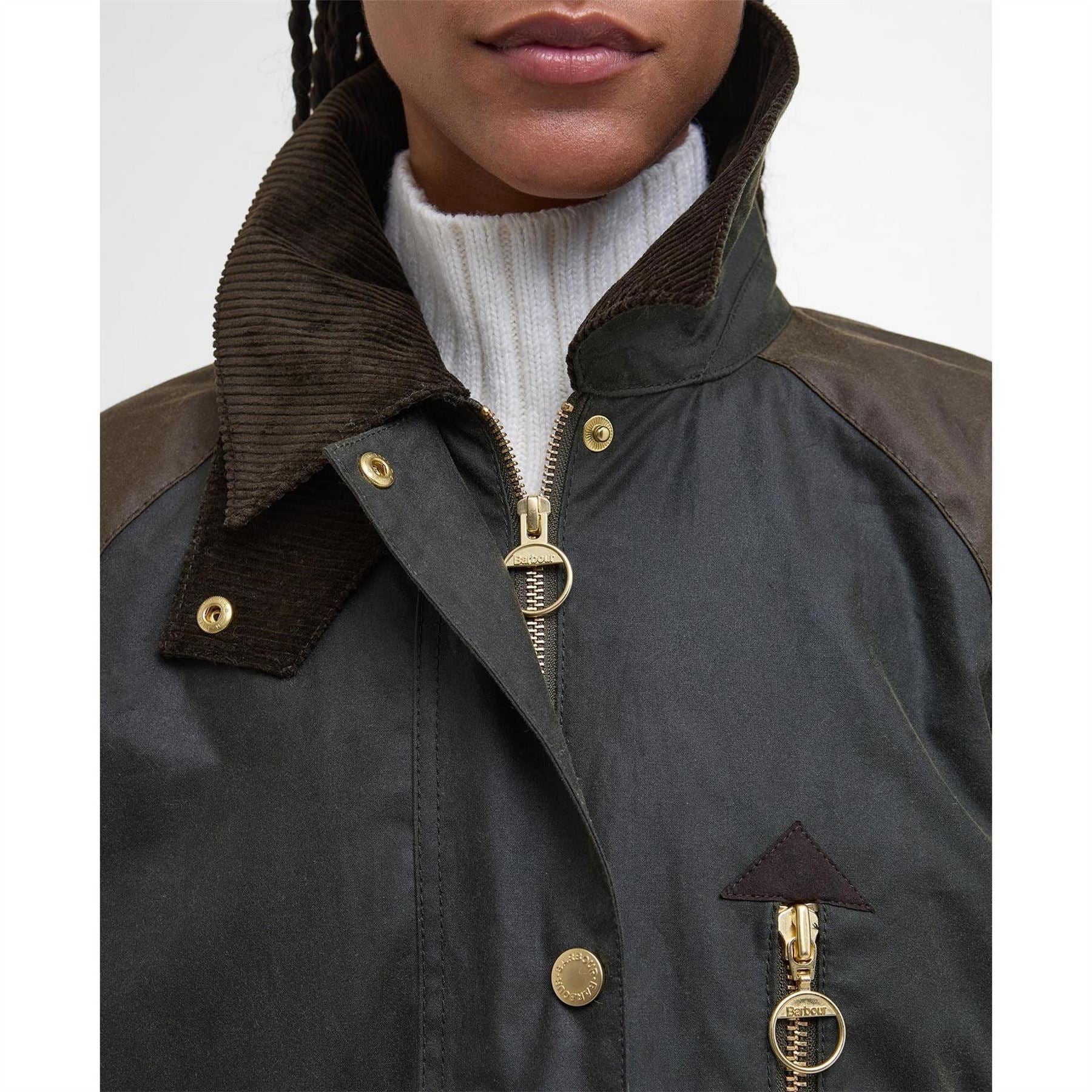 Barbour Evette Waxed Long Sleeve Wax Jacket
