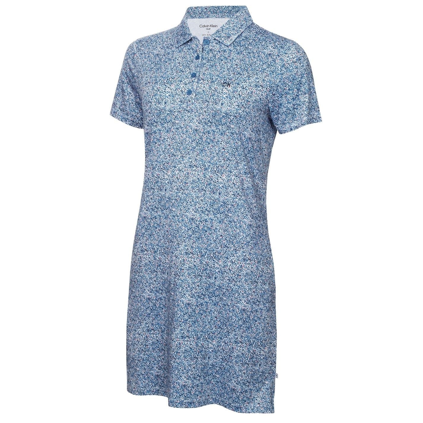 Calvin Klein Golf Hamlin Collared Neck Knee Length T-Shirt Dress
