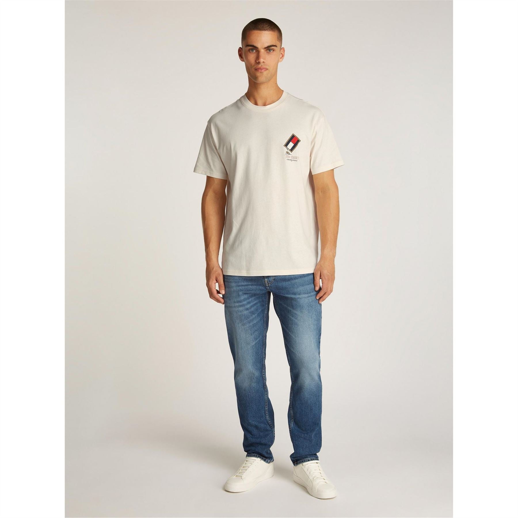 Tommy Jeans Regular Fit Novelty Crew Neck T-Shirt