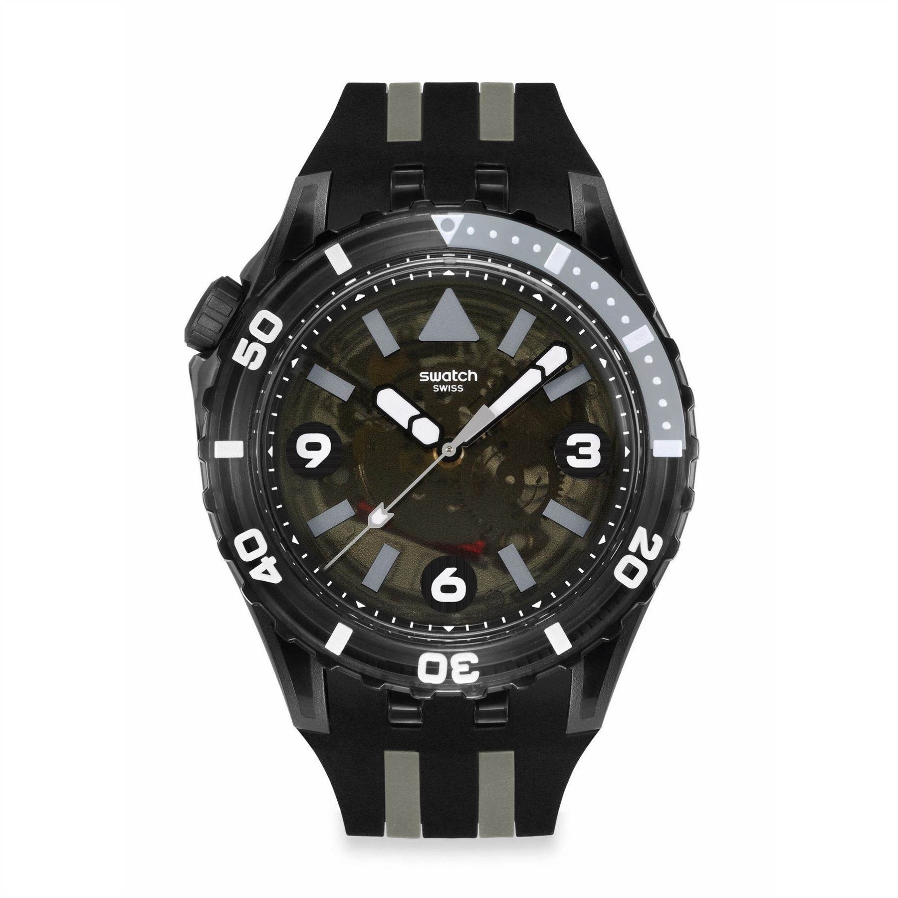 Swatch Scubaqua 52 Rubber Strap Analogue Sport Watch