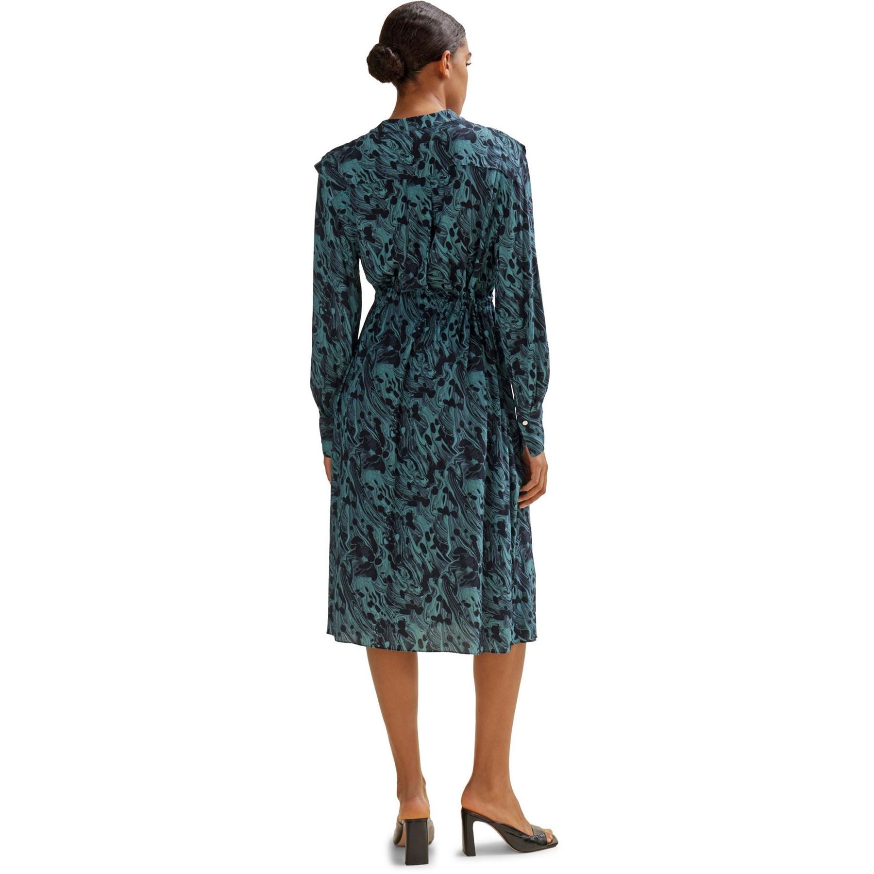 Boss Collared Neck Midi Dress