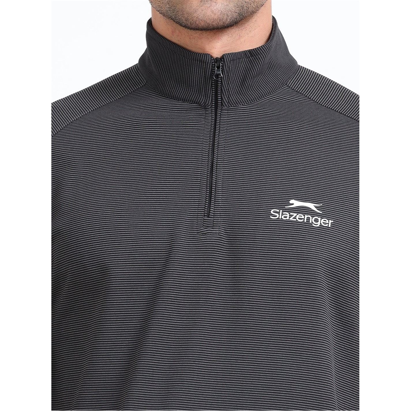 Slazenger Mens Hybrid Quarter Zip Sweatshirt