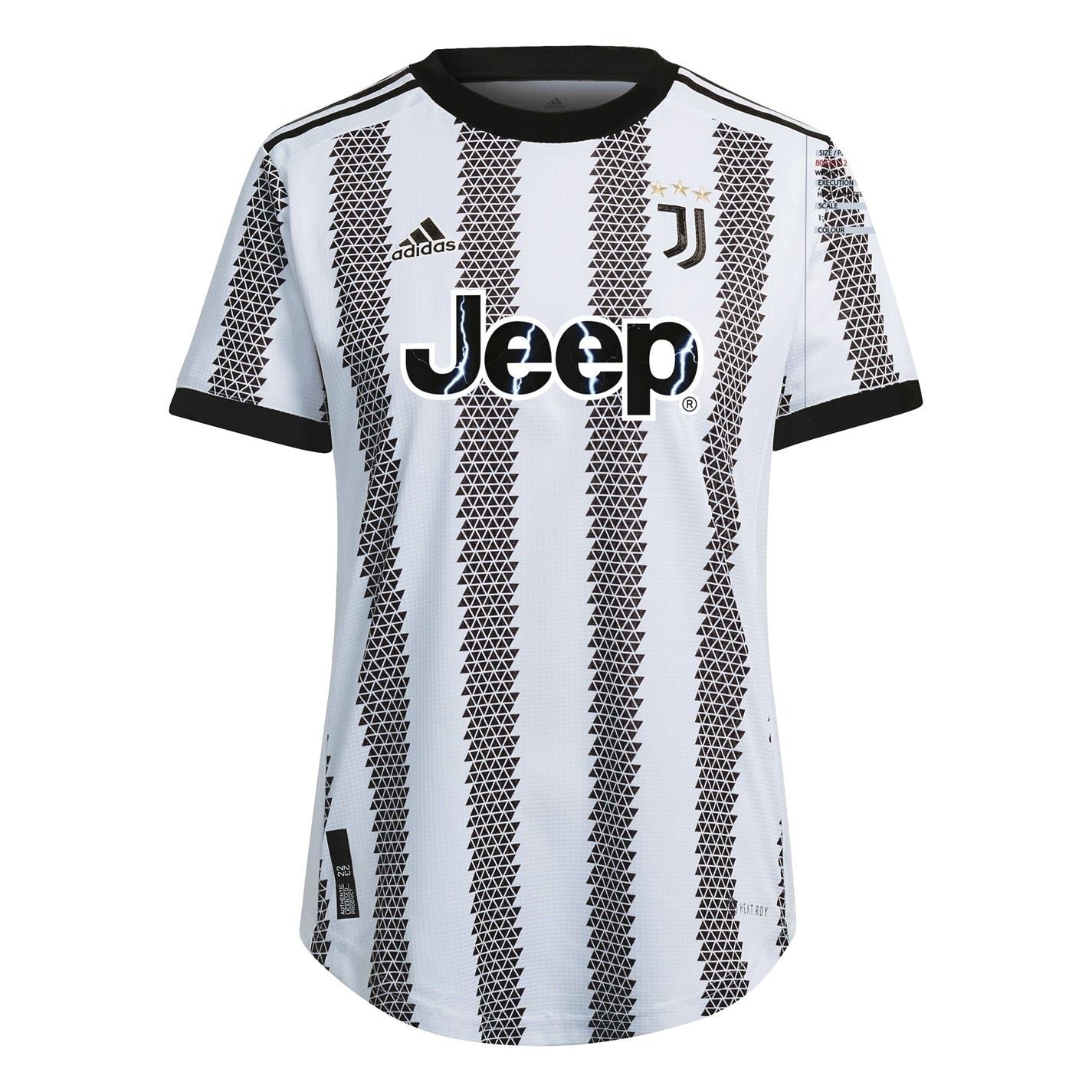 adidas Womens Juventus Authentic Home Shirt 2021 2022