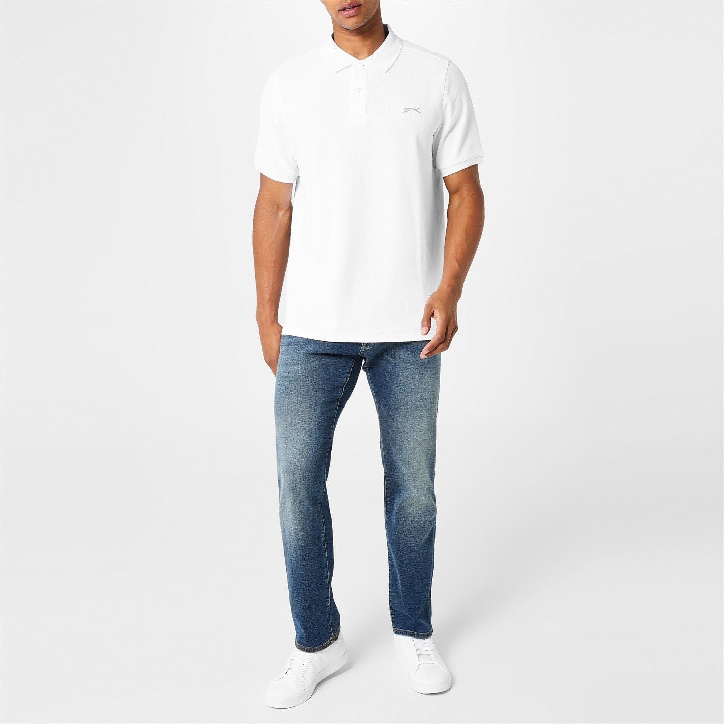 Slazenger Mens Plain Polo Shirt