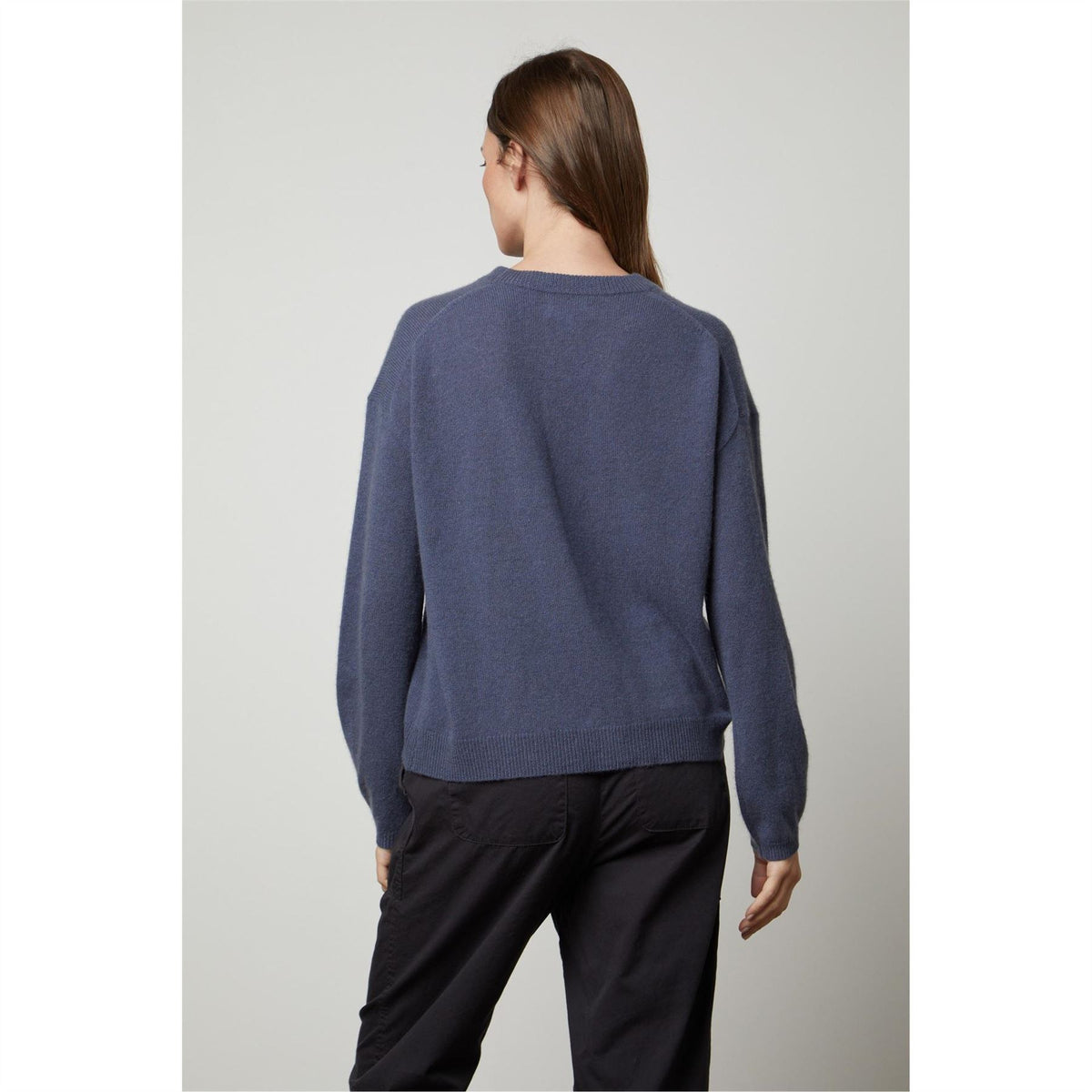 Velvet by Graham and Spencer Regular Fit Drop Shoulder Long Sleeve Sweater