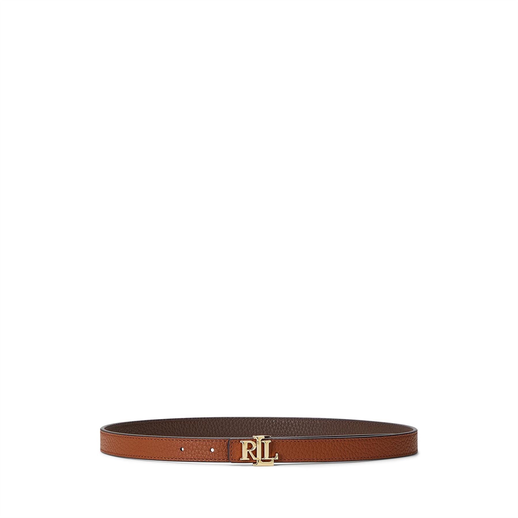 Lauren by Ralph Lauren Reversible Leather Skinny Belt