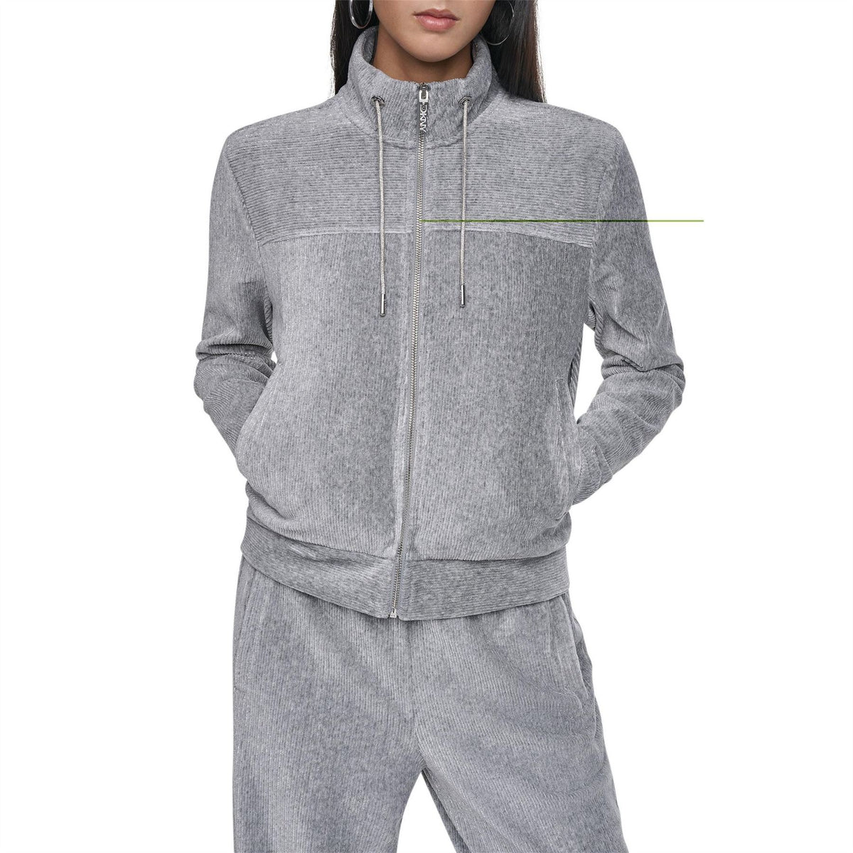 DKNY Dmt FulL-Zip Fleece Ld64