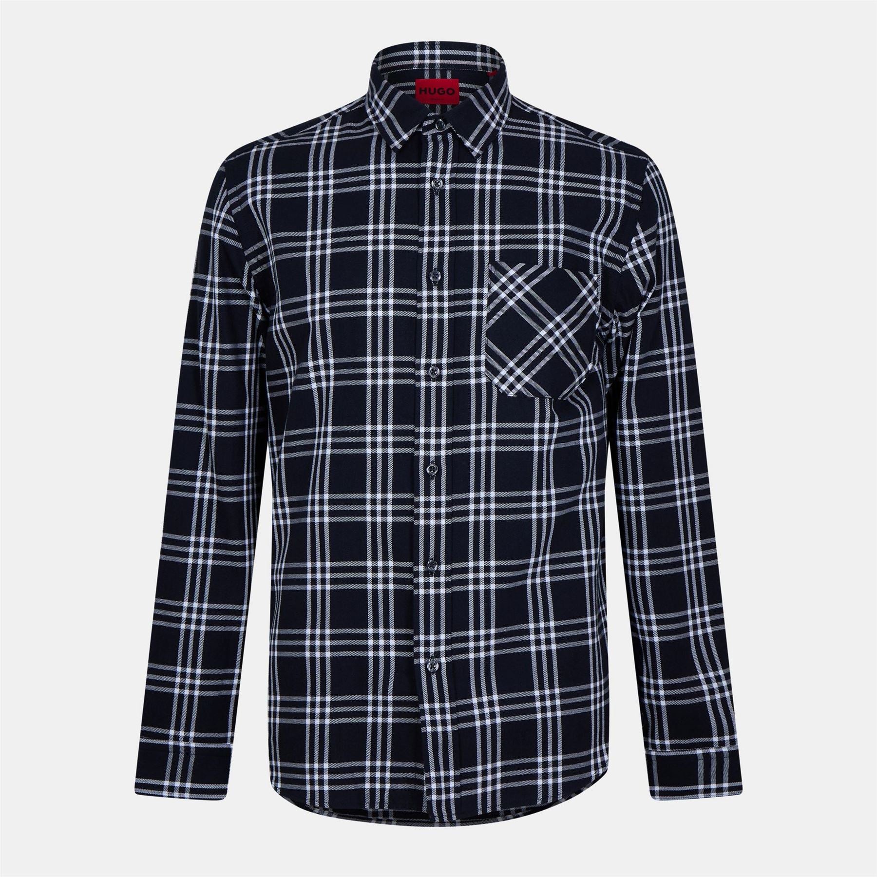 Hugo Emero 01 Long Sleeve Plain Shirt
