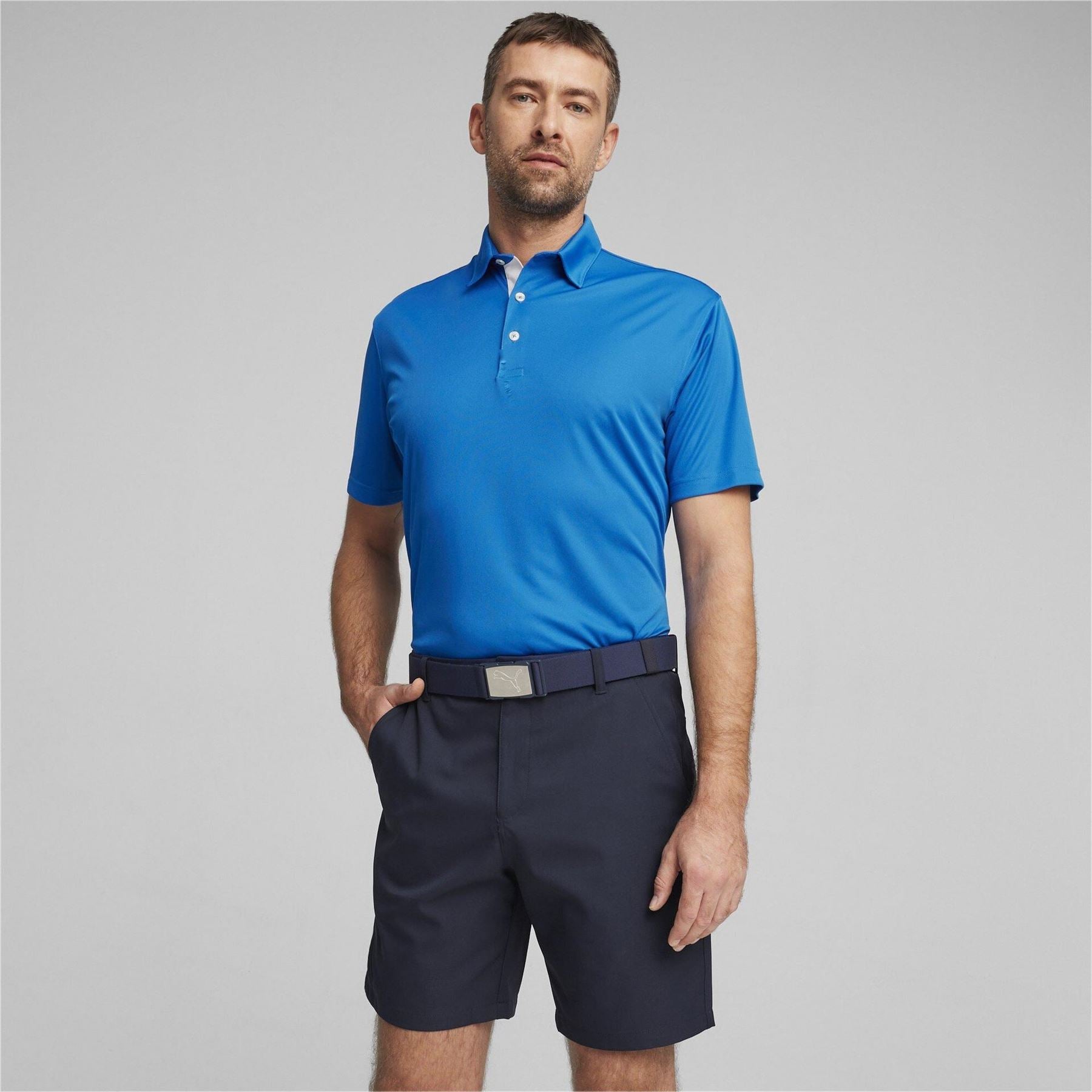 Puma Pure Solid Short Sleeve Performance Polo Shirt