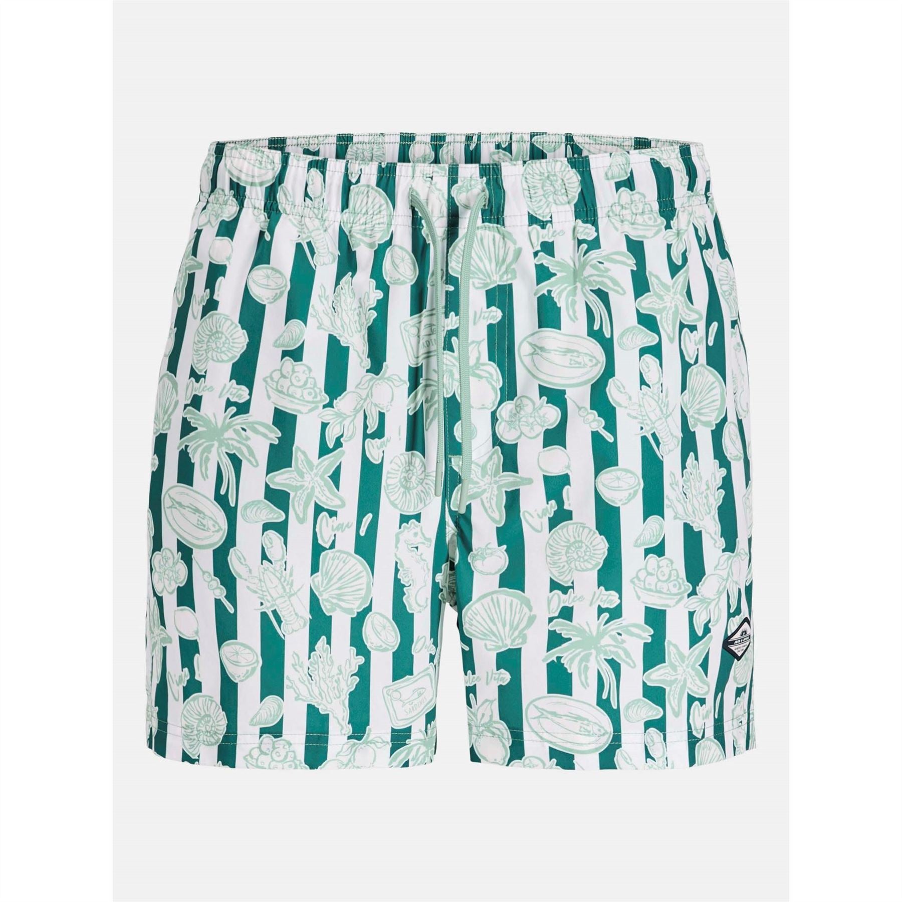 Jack and Jones Novelty Seashell Print Swim Short Bottom