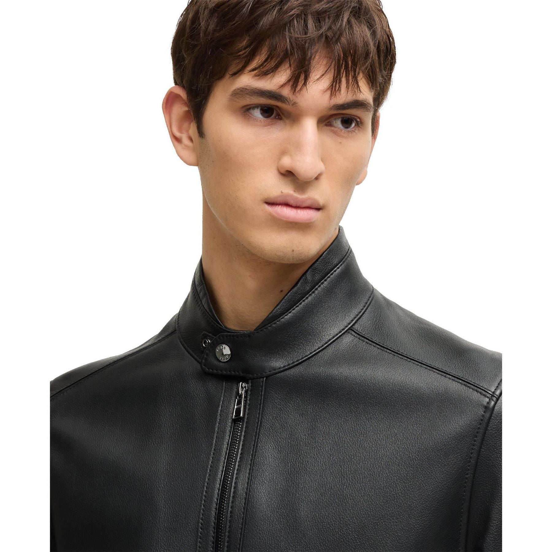 Boss Mens H Mansell3 10257647 01 Leather Jacket
