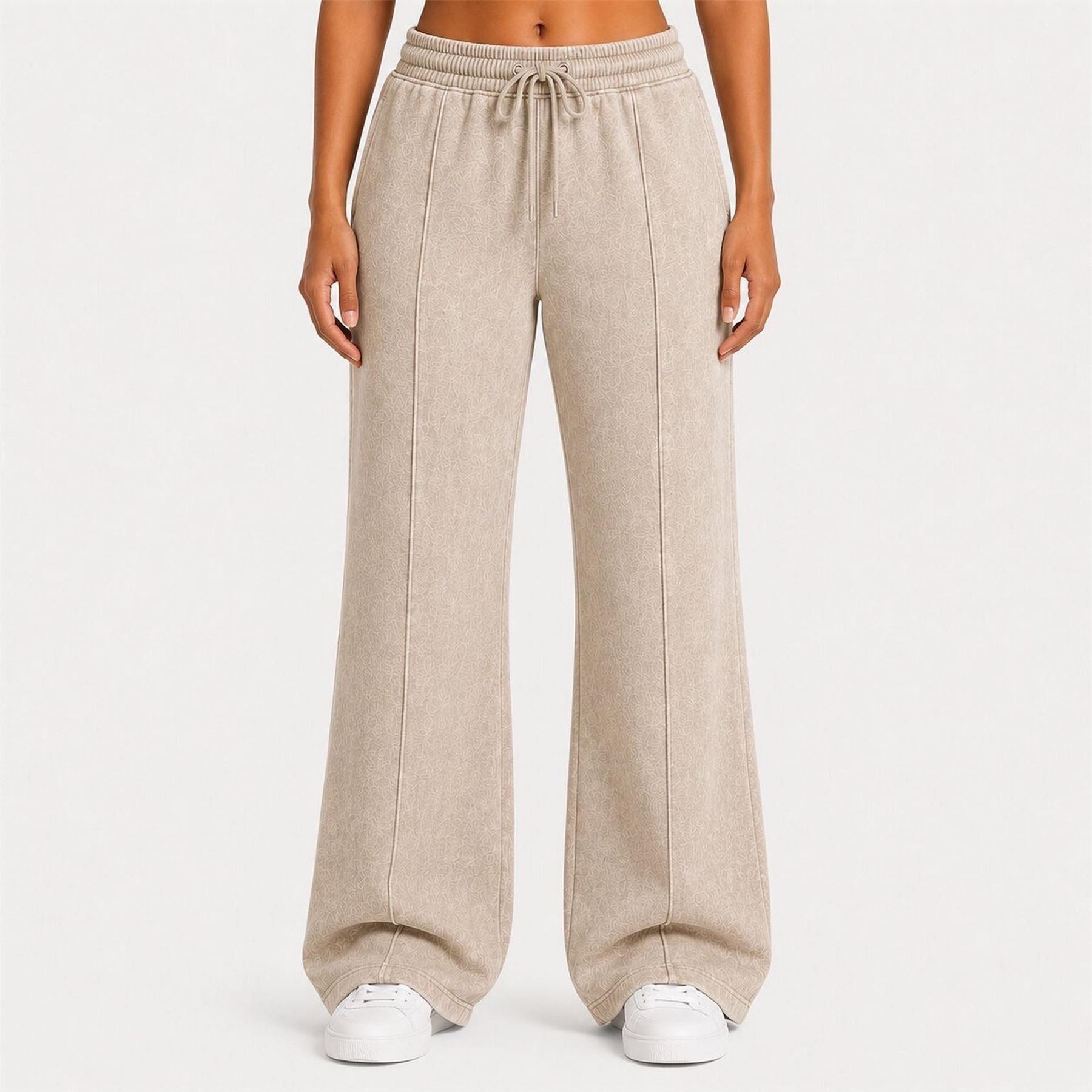 I Saw It First Pintuck Wide Leg Jogger