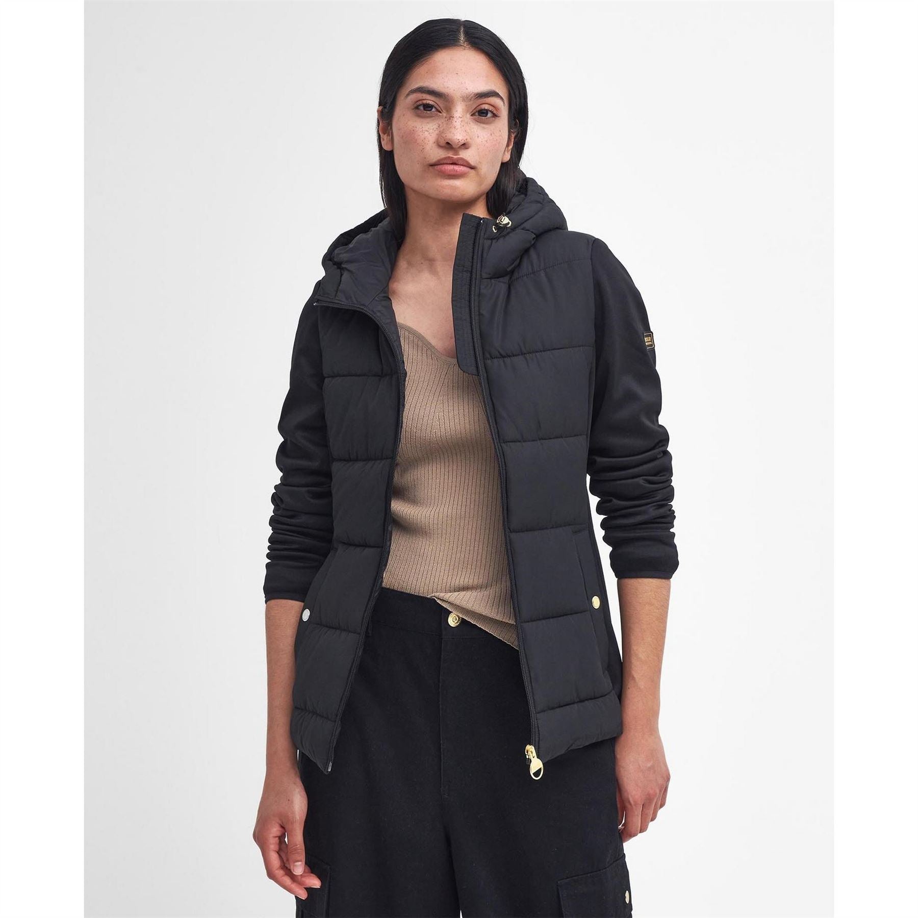 Barbour International Bondar Quilted Hooded Hybrid Jacket