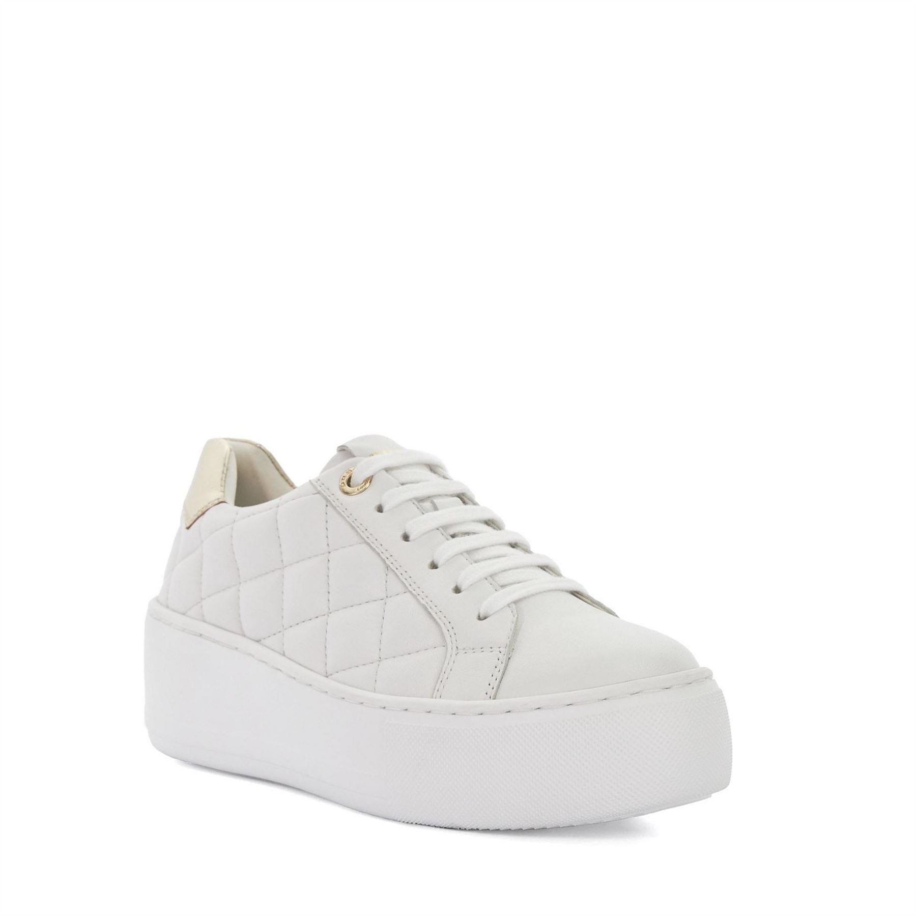 Dune London Elizas Quilted Wedge Heel Trainers