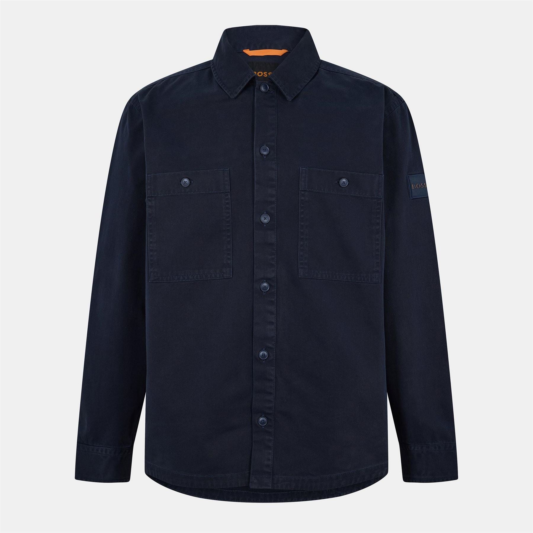 Boss Collared Neck Long Sleeve Cuff Regular Fit Shirt