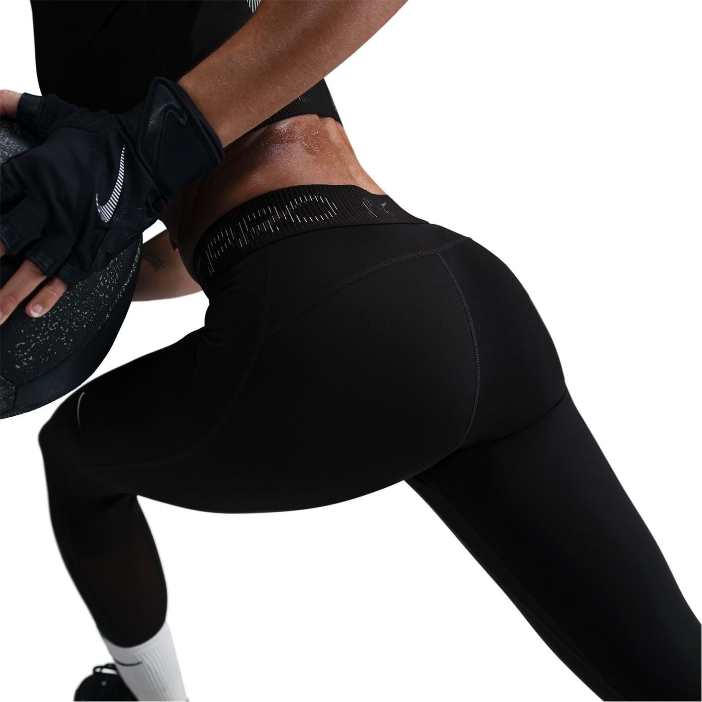 Nike DF 7/8 Solid Patterned Running Pants