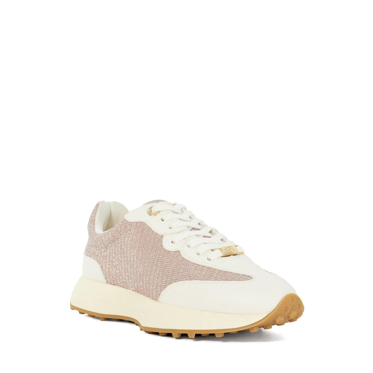 Dune London Embossed Textured Lace-Up Walking Shoes