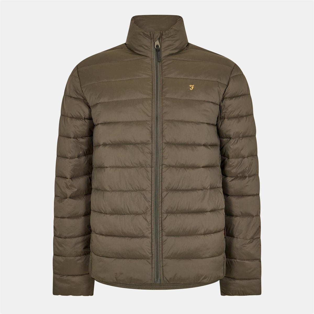 Farah Joel Solid Patterned Puffer Jacket