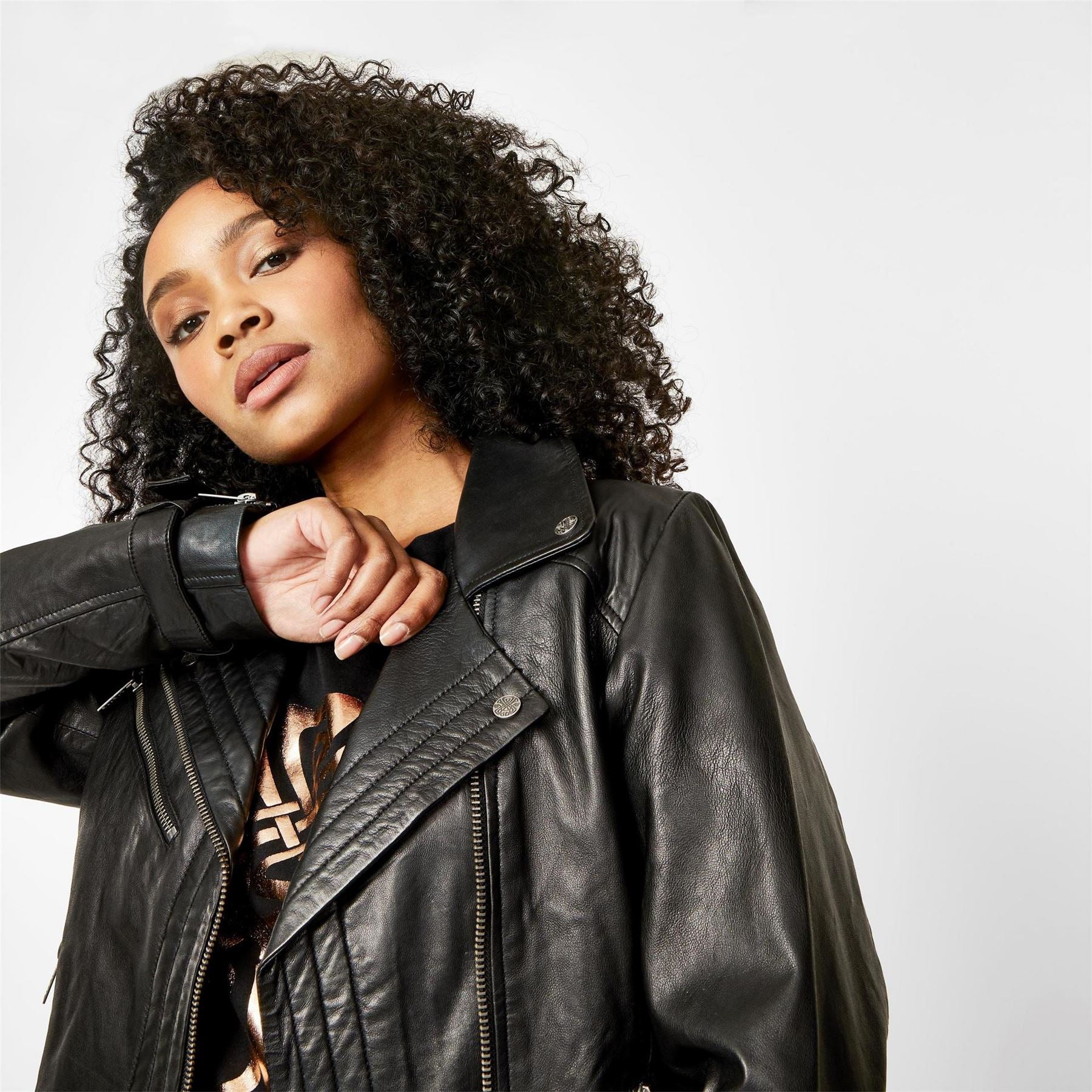 Biba Leather Biker Jacket