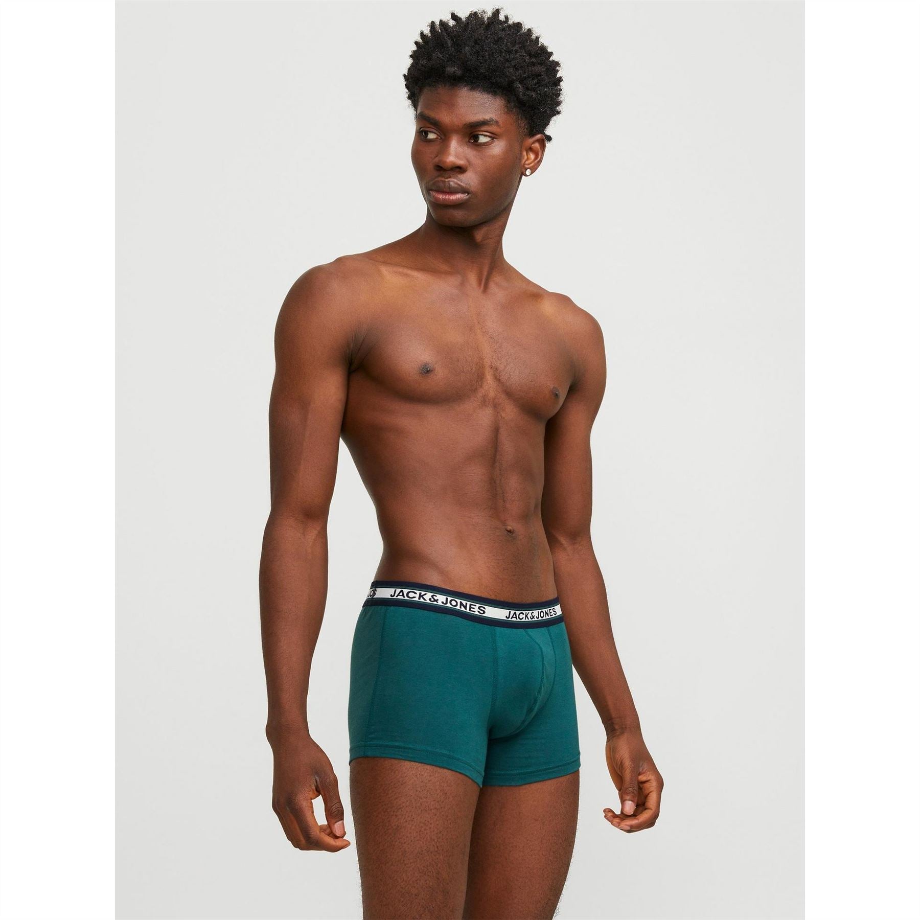 Jack and Jones Mens Solid 10 Pack Boxer Trunks