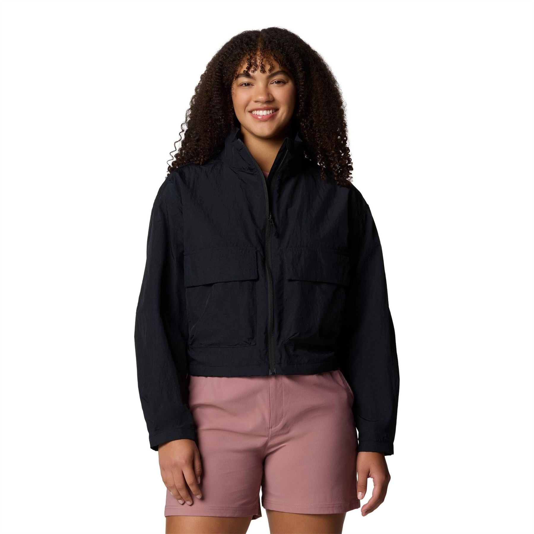 Columbia Cropped Cargo Windbreaker