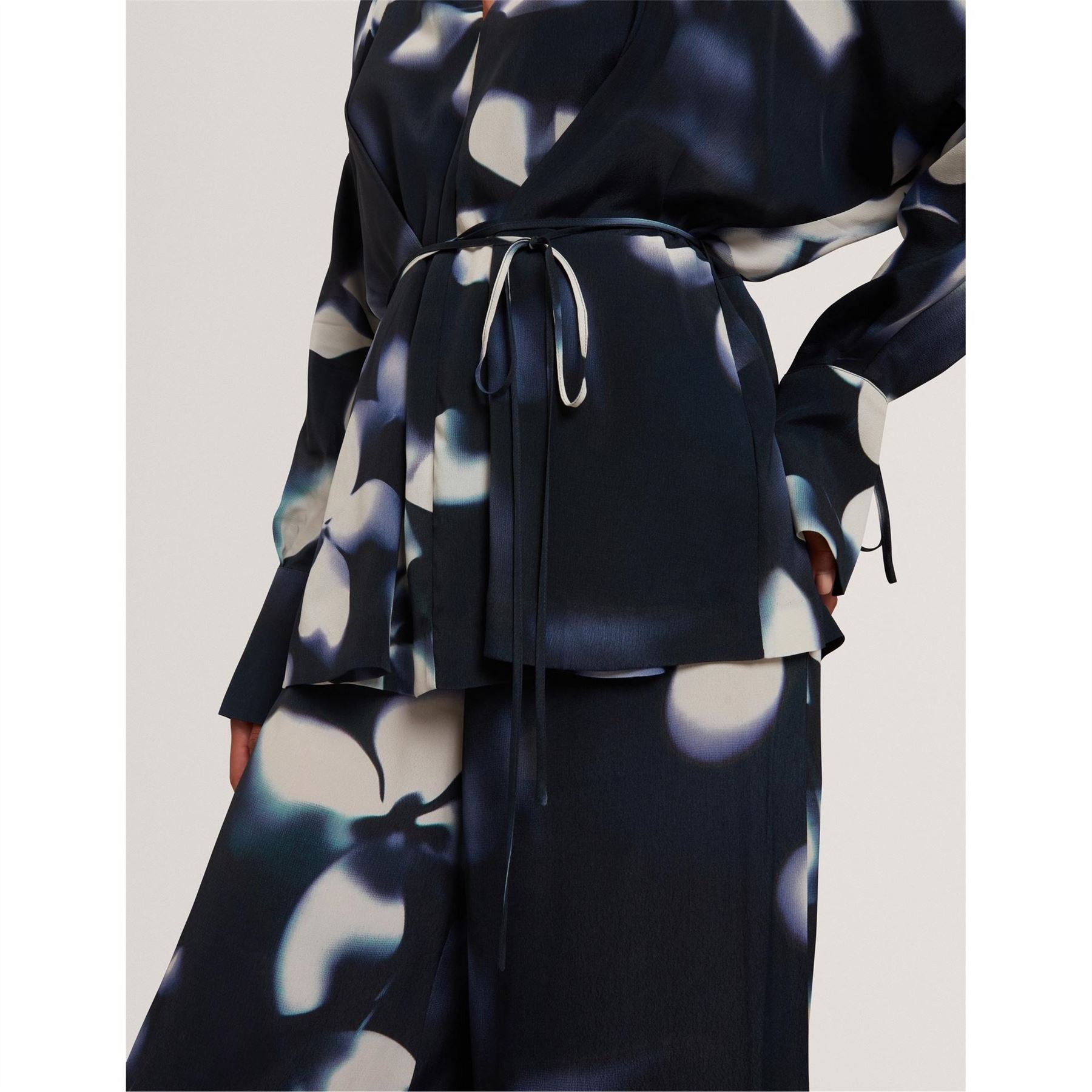 Ted Baker Collared Neck Long Sleeve Drop Shoulder Shirt