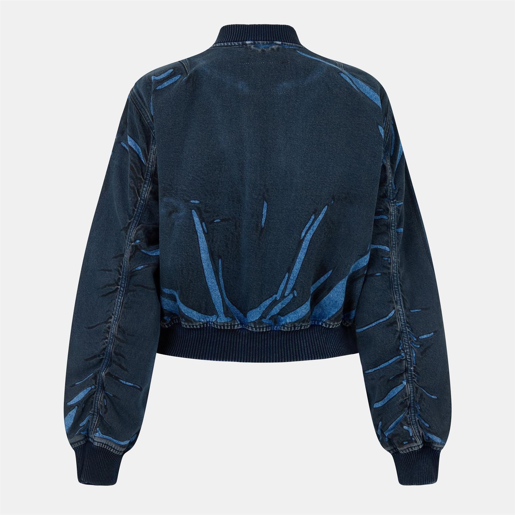 Diesel Zipped Pocket Ribbed Cuff Bomber Jacket