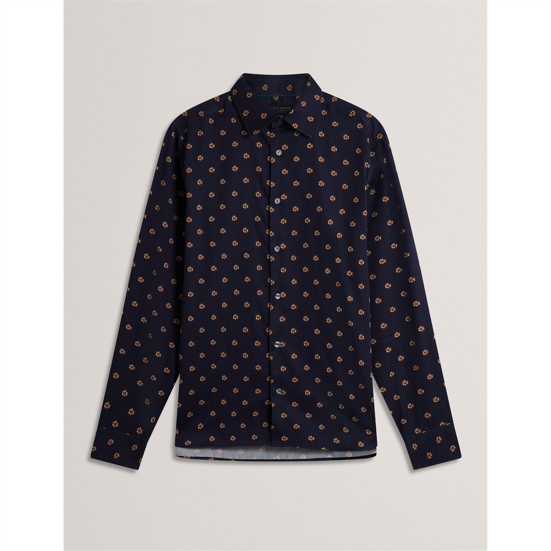 Ted Baker Floral Collared Neck Long Sleeve Shirt