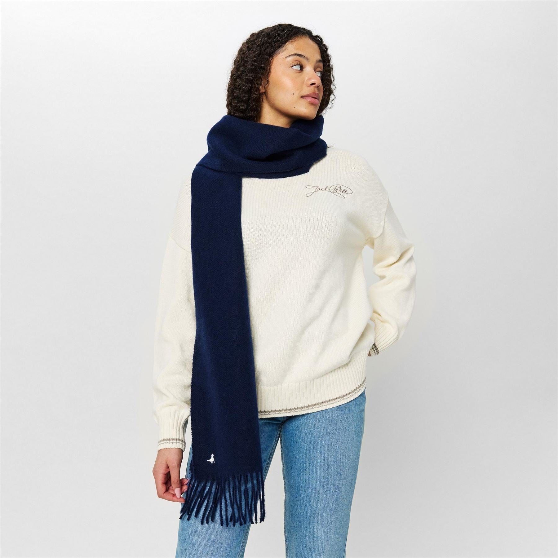 Jack Wills Fringe Midweight Scarf