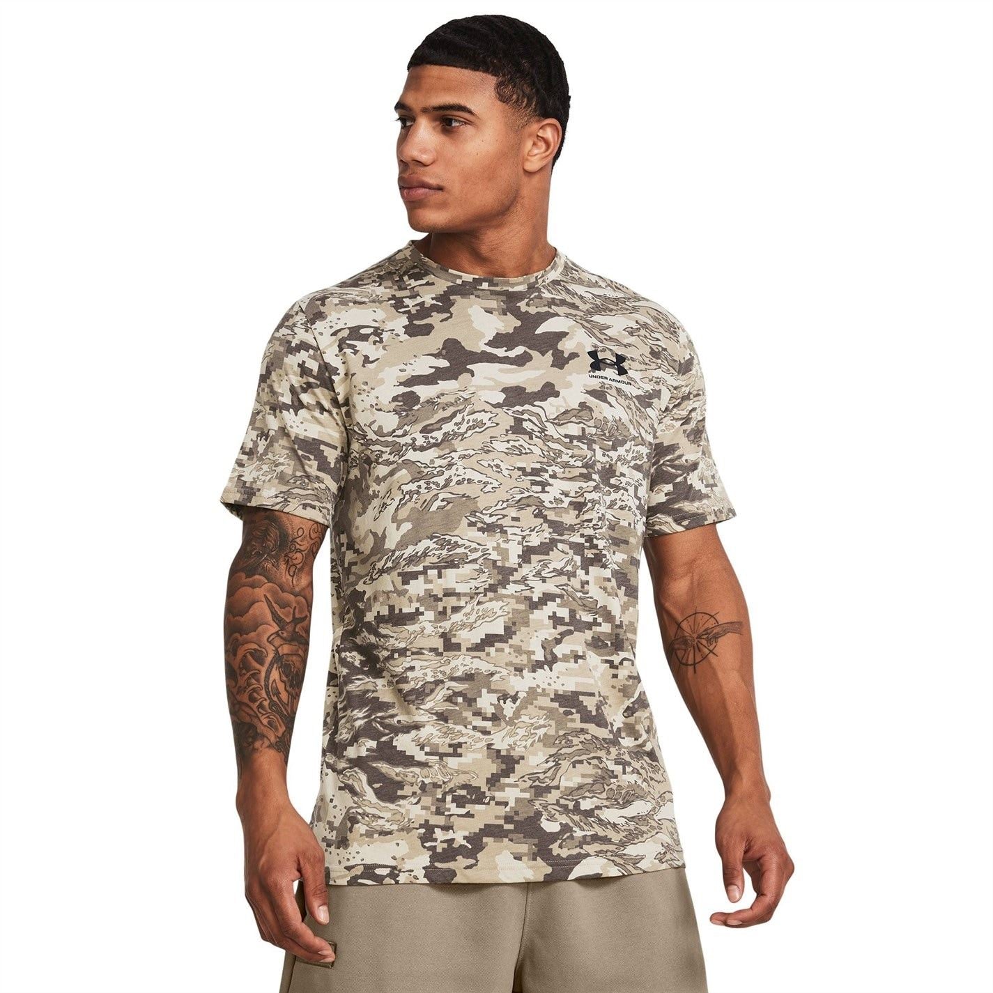 Under Armour Camo Regular Fit Crew Neck T-Shirt