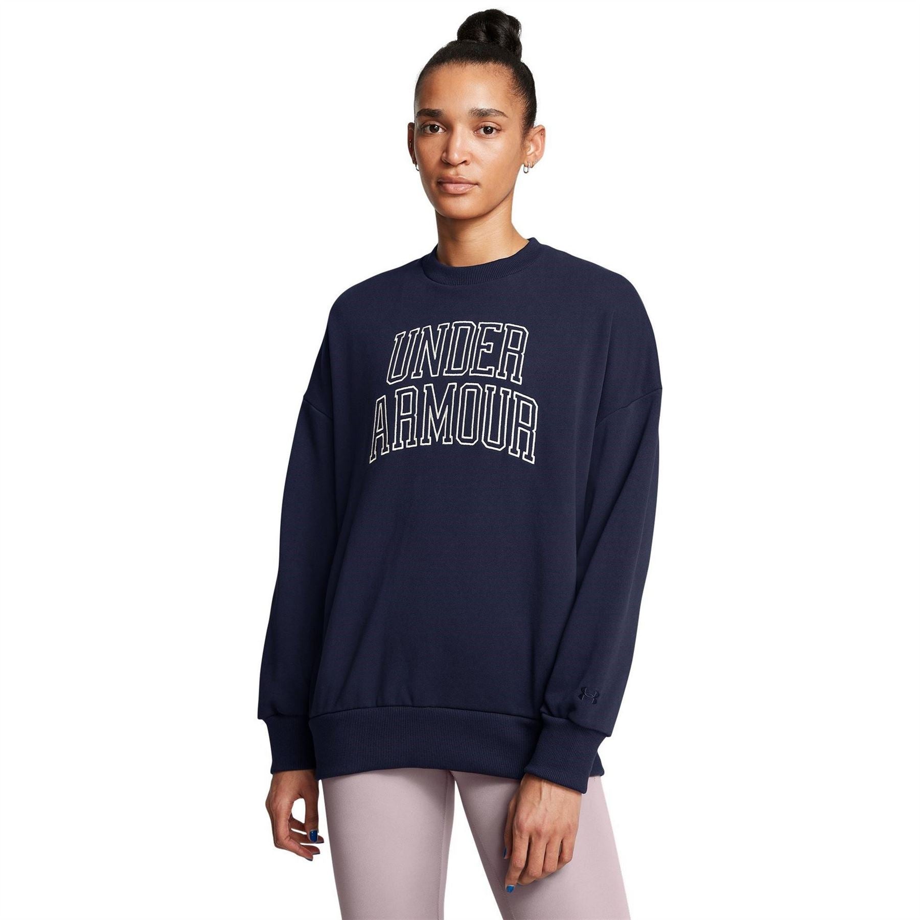Under Armour Icon Crew Neck Ribbed Collar Long Sleeve Sweatshirt