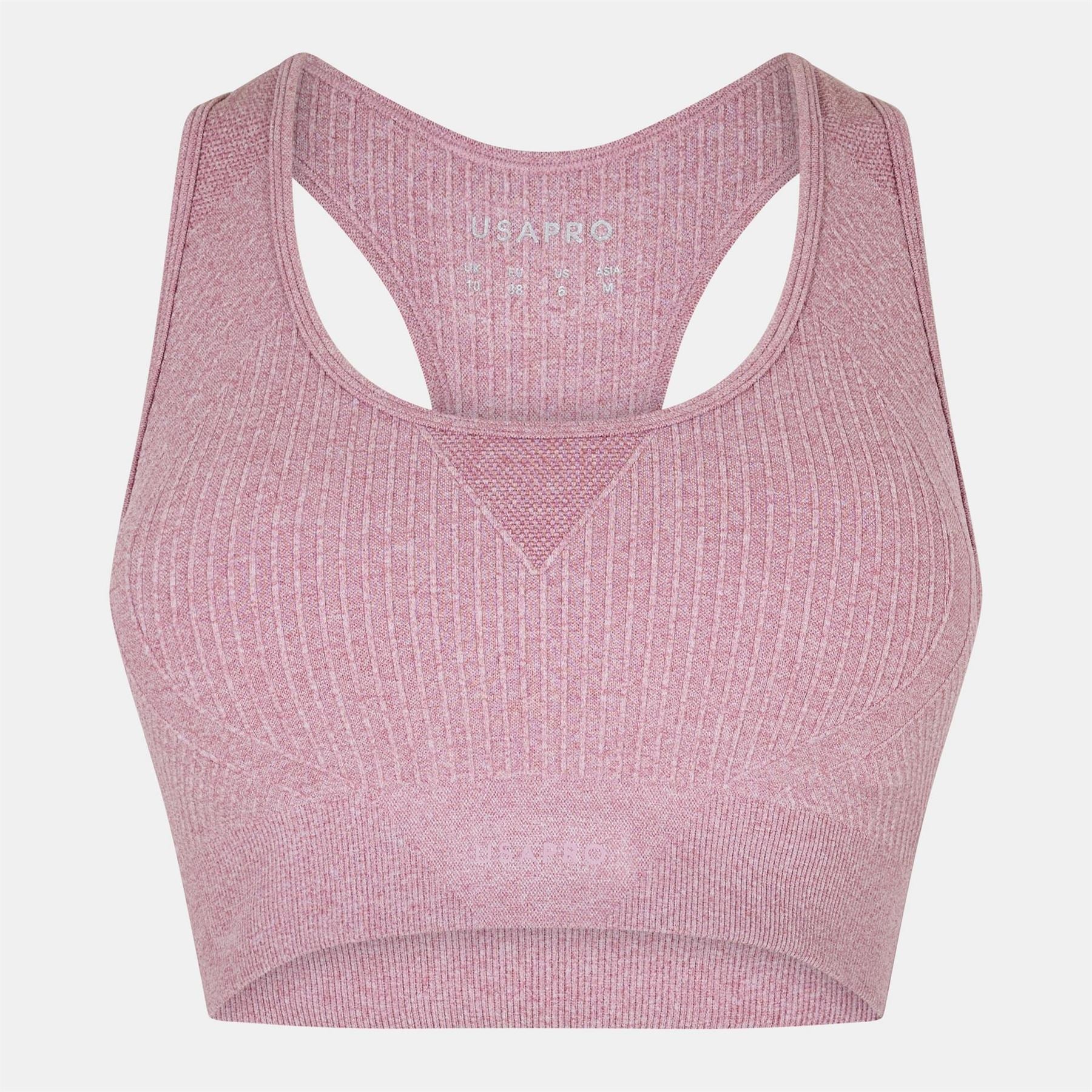 USA Pro Core Seamless Crop Sports Bra