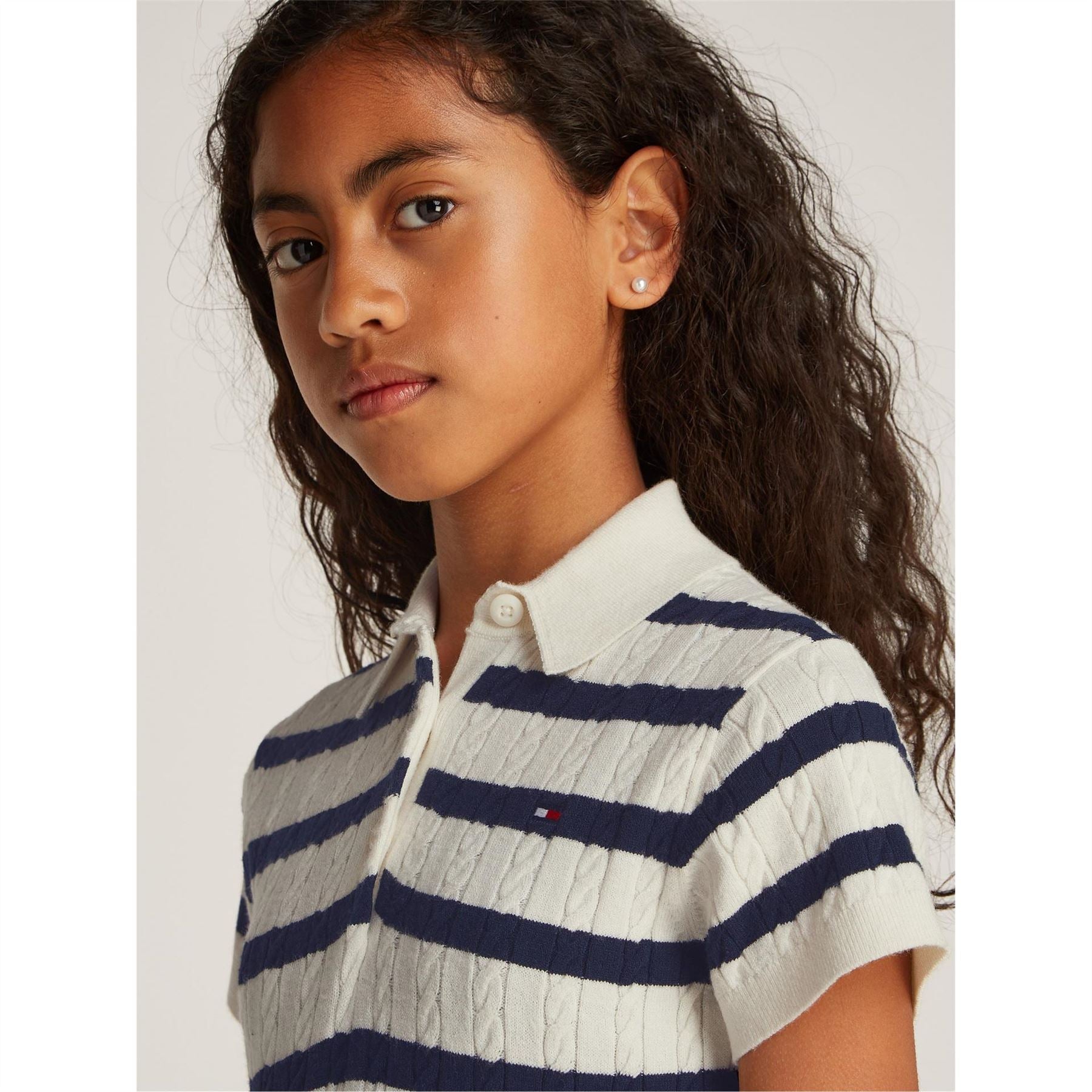 Tommy Hilfiger Collared Neck Mini T-Shirt Dress