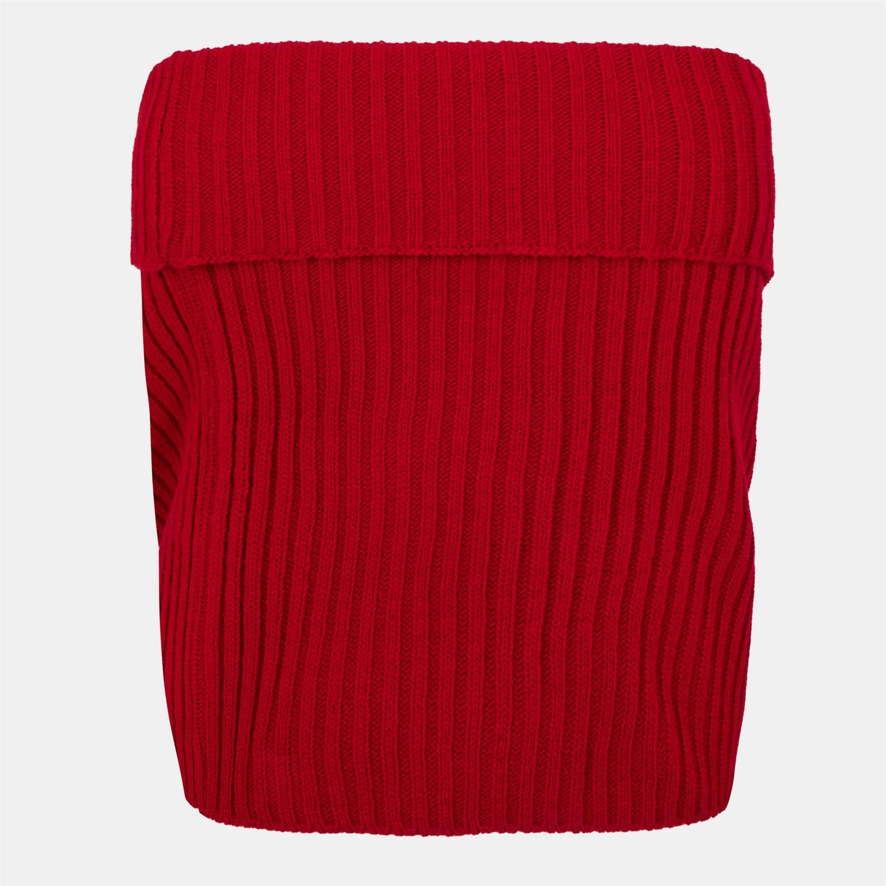 Missy Empire Womens Knitted Fold Down Skirt