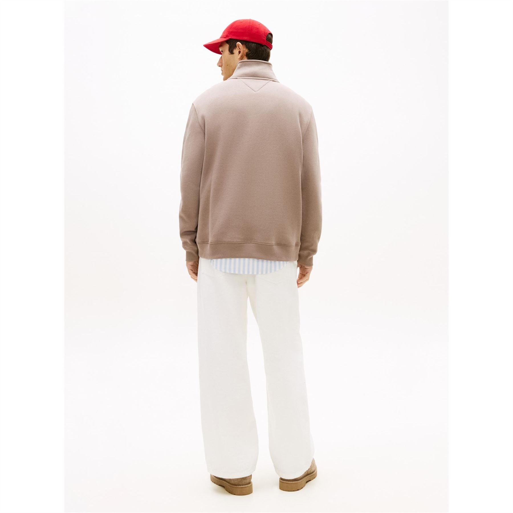 Tommy Jeans Flag Fleece Quarter Zip Jumper