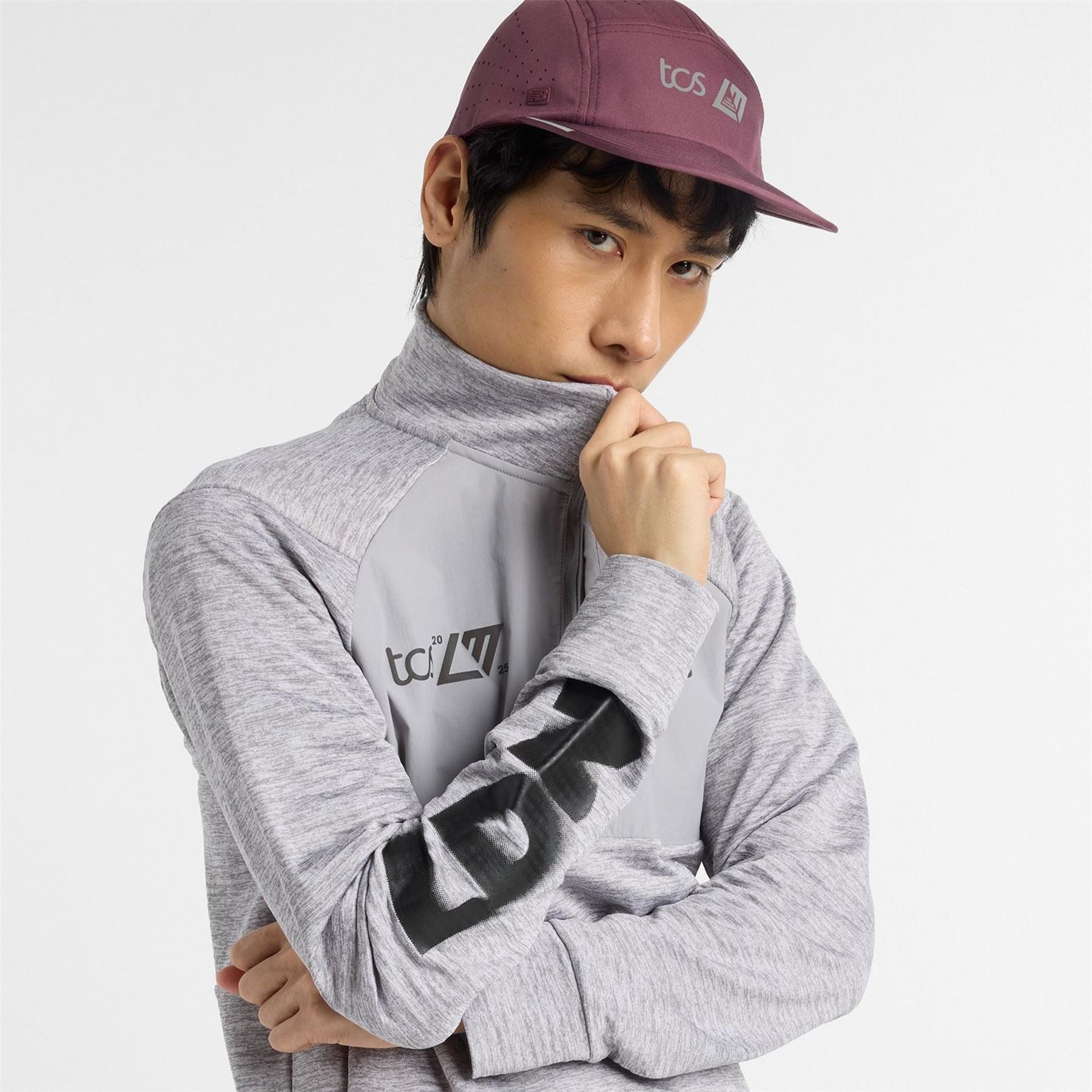 New Balance Mens Balance Heat Grid Quarter Zip Running Top