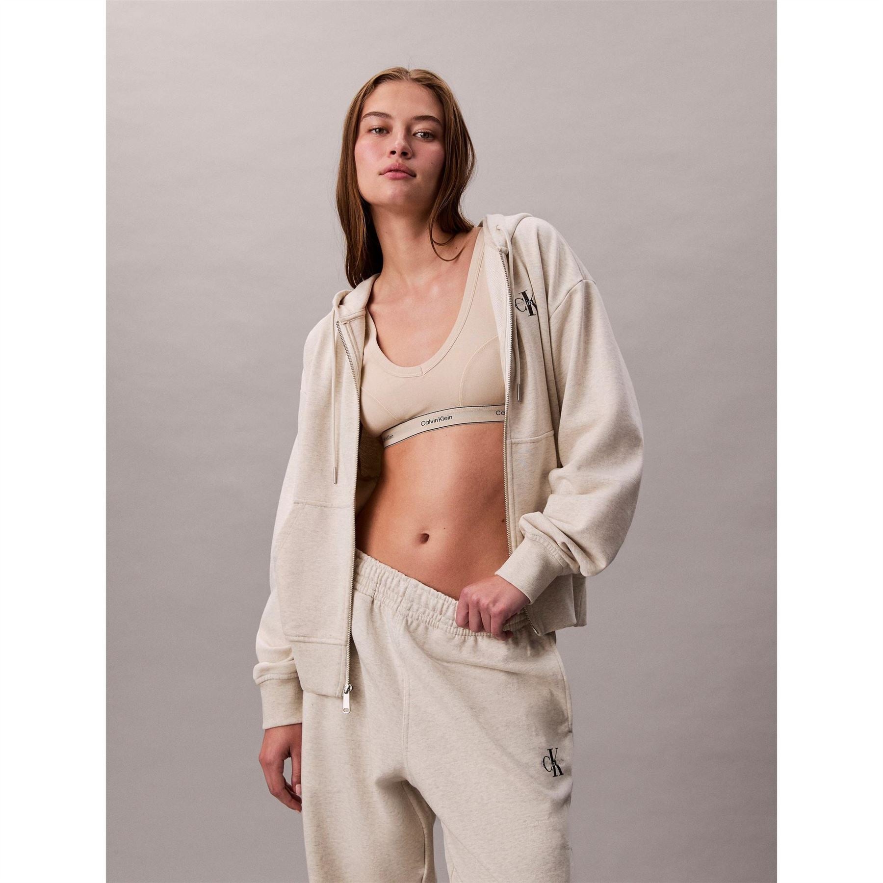 Calvin Klein Jeans Ckj Mono Closed Hem Fleece Joggers