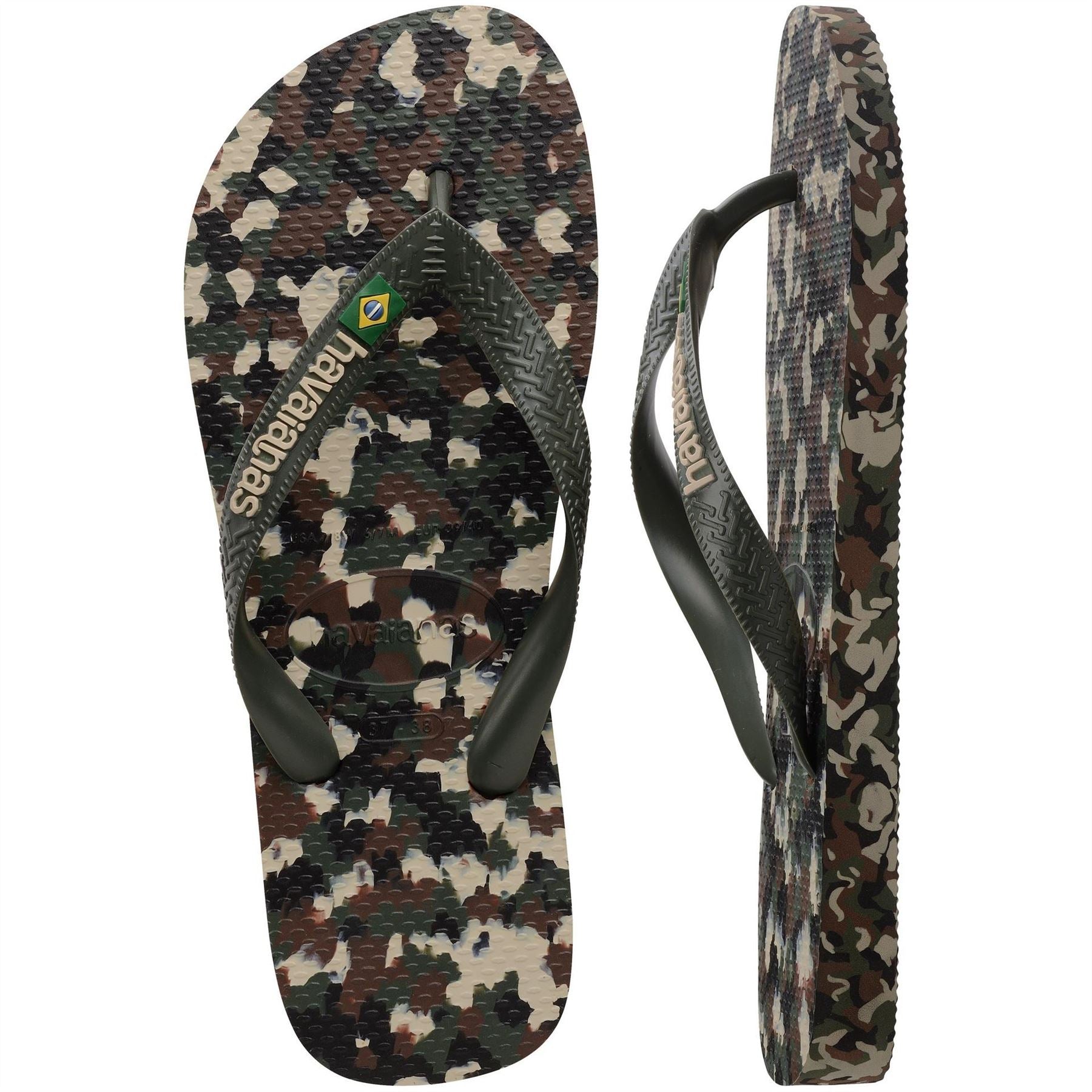 Havaianas Hav. Brasil Tech Ii Navy Blue 33 34 Flip Flops Womens
