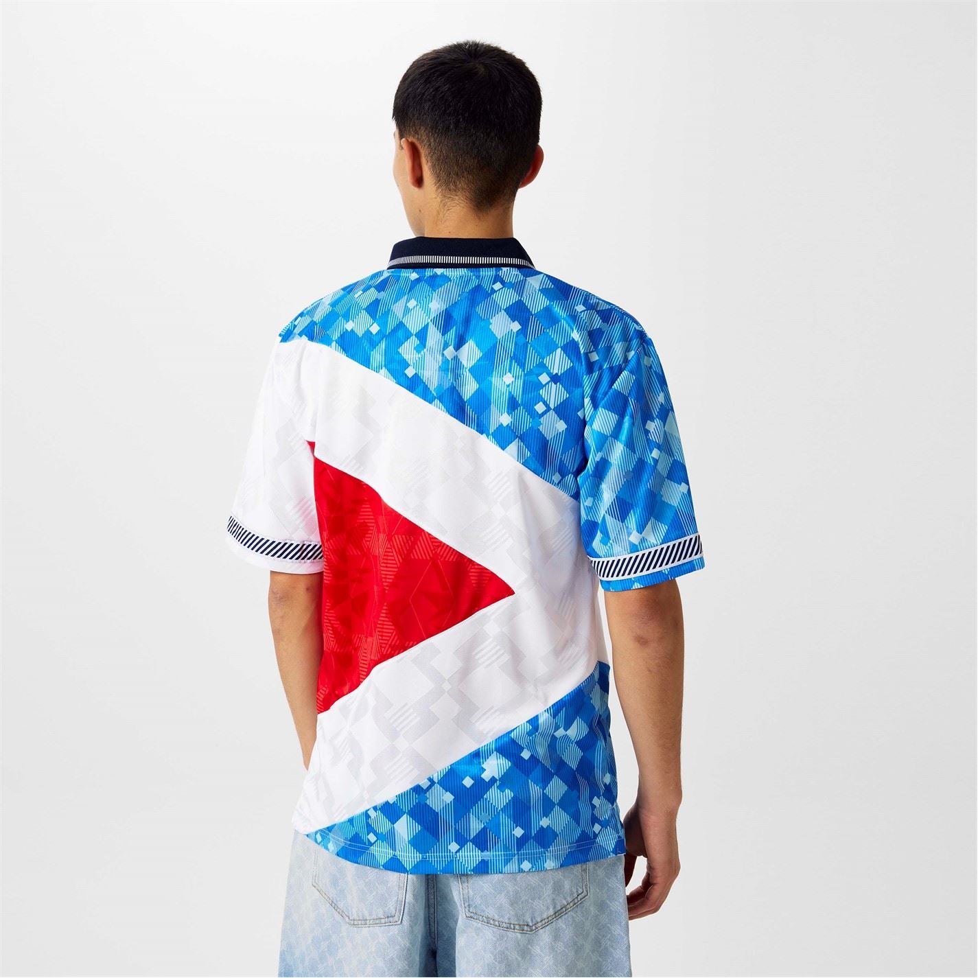 Score Draw England 1990 Mash Up Retro Football Shirt