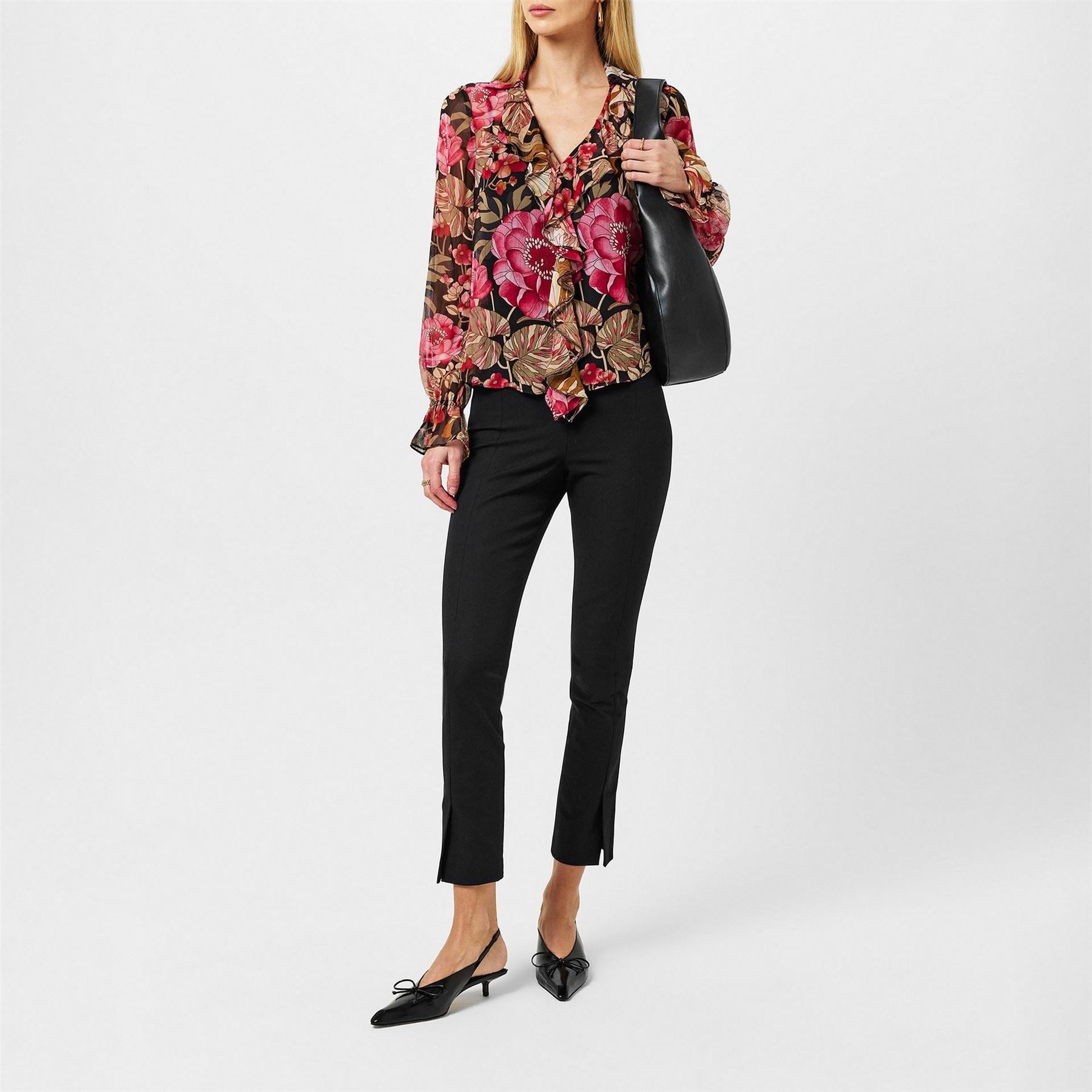 Ted Baker Cristii Long Sleeve Collared Neck Blouse