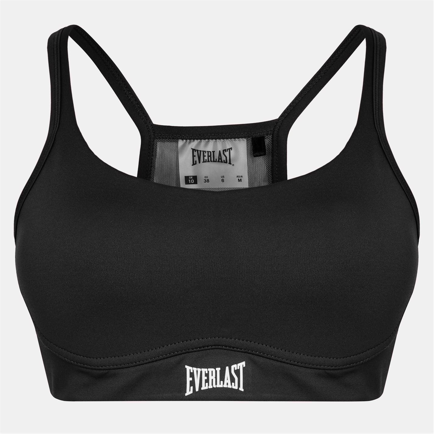 Everlast Cropped Scoop Neck Snug Fit Bra