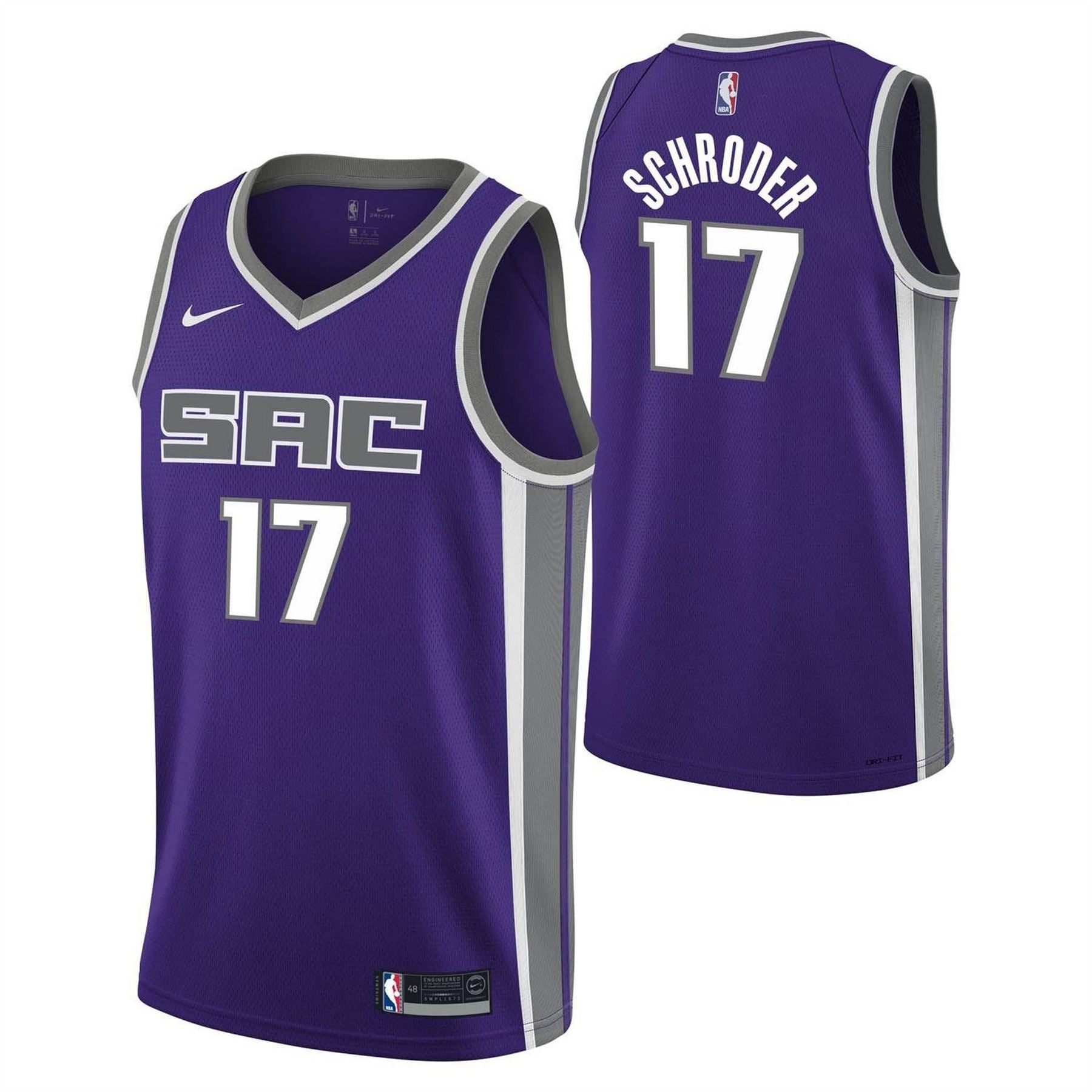 Nike Kings Schroder #17 Jersey