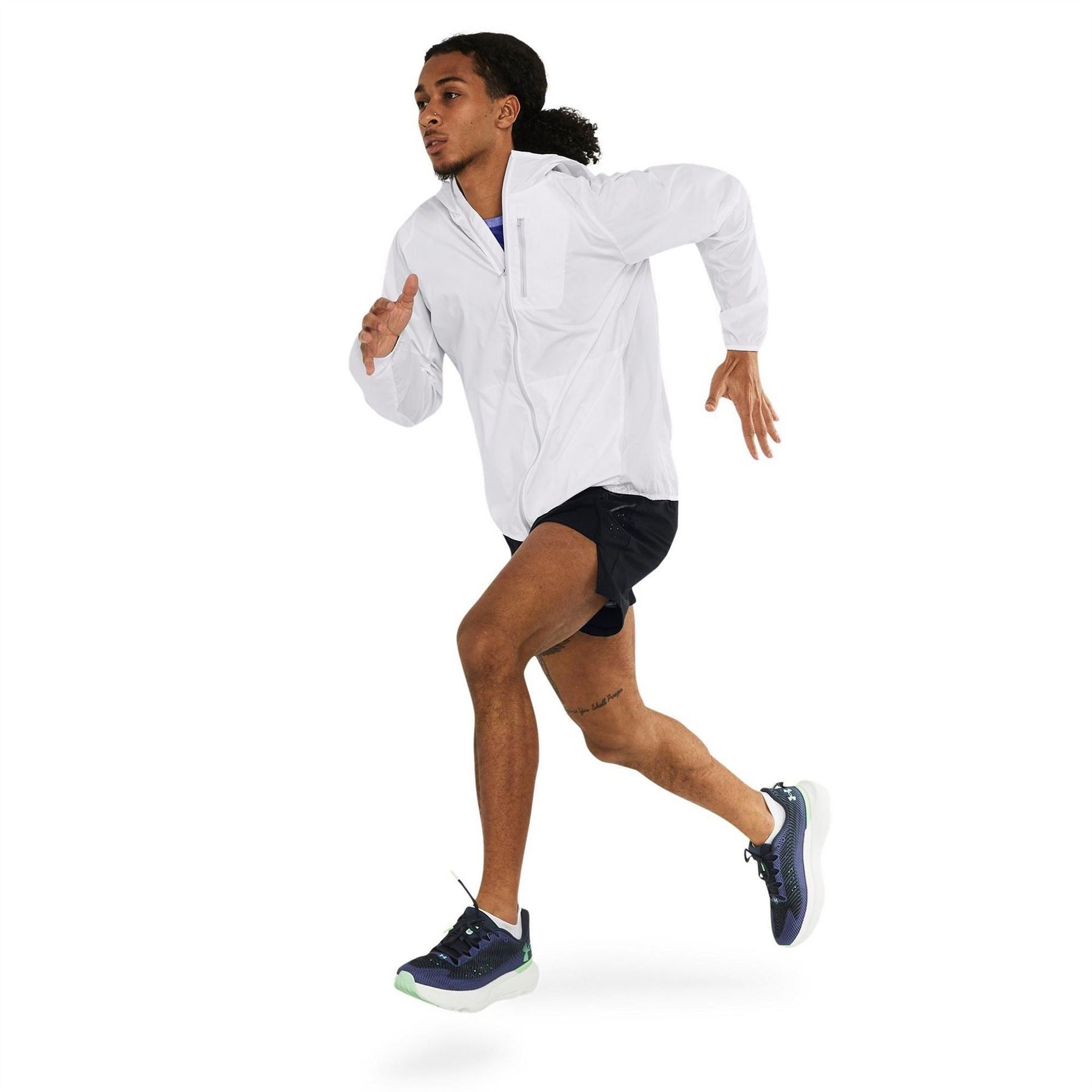 Under Armour Launch Lightweight Water Resistant Wind Resistant Packable Performance Running Jacket