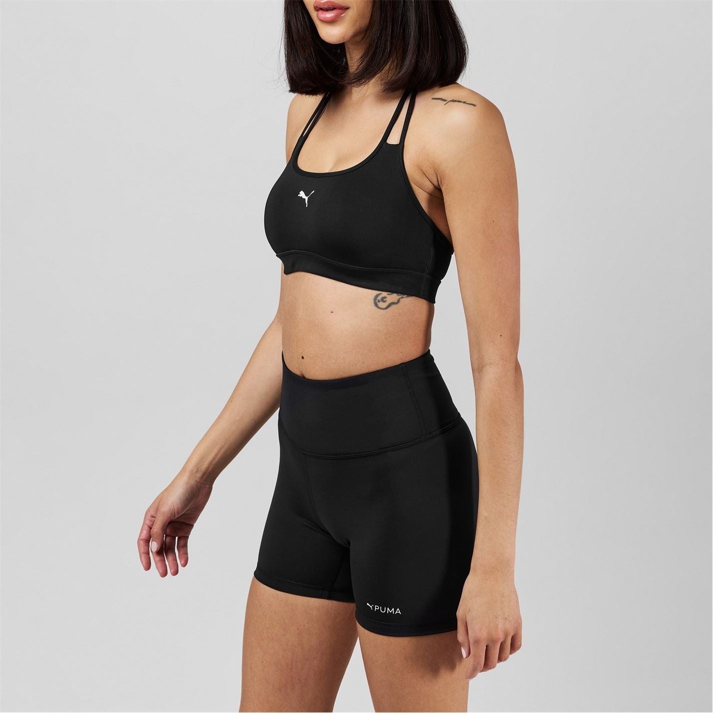 Puma Strappy Scoop Neck Slim Fit Bra
