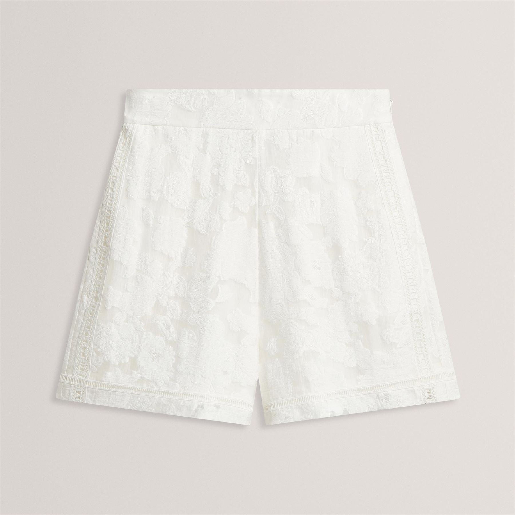 Ted Baker Floral Texture High Waisted Woven Shorts