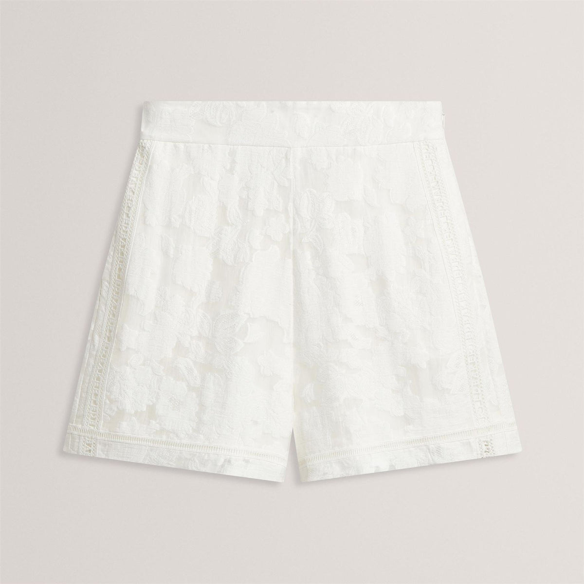 Ted Baker Floral Texture High Waisted Woven Shorts